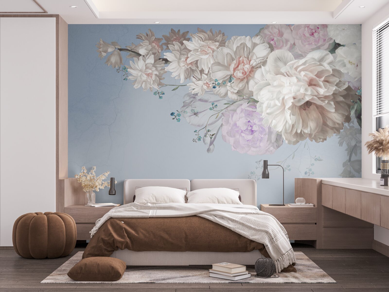 Fototapeta cienka gałąź dojrzałego drzewa w pełnym rozkwicie