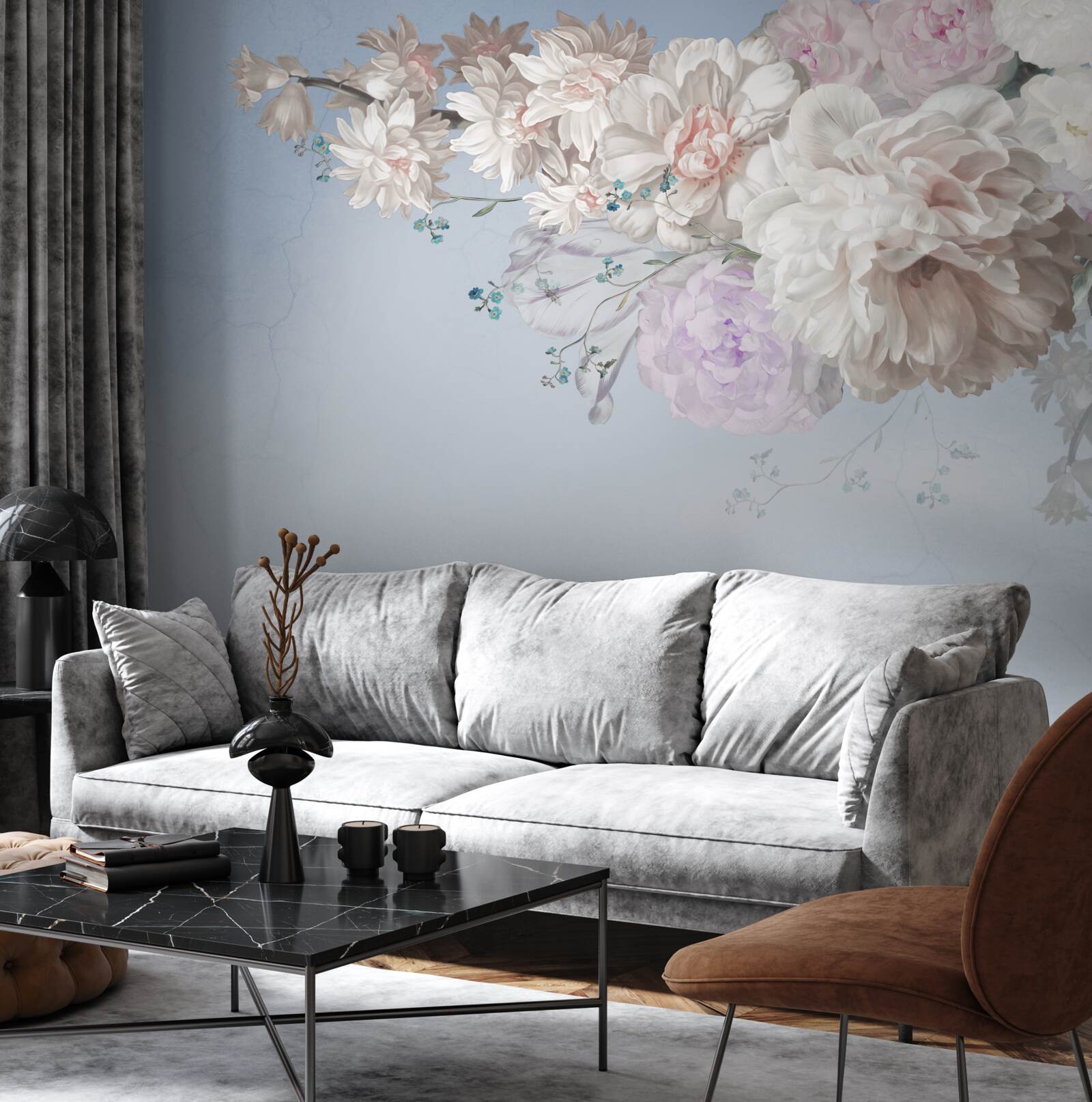 Fototapeta cienka gałąź dojrzałego drzewa w pełnym rozkwicie