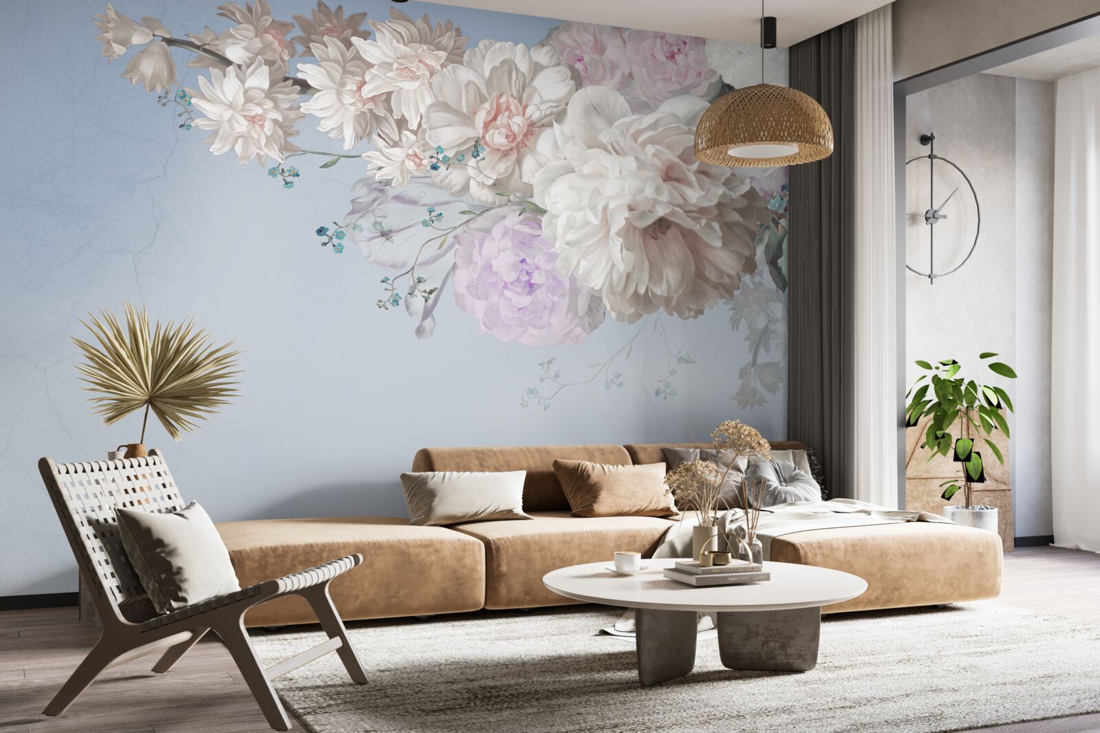 Fototapeta cienka gałąź dojrzałego drzewa w pełnym rozkwicie