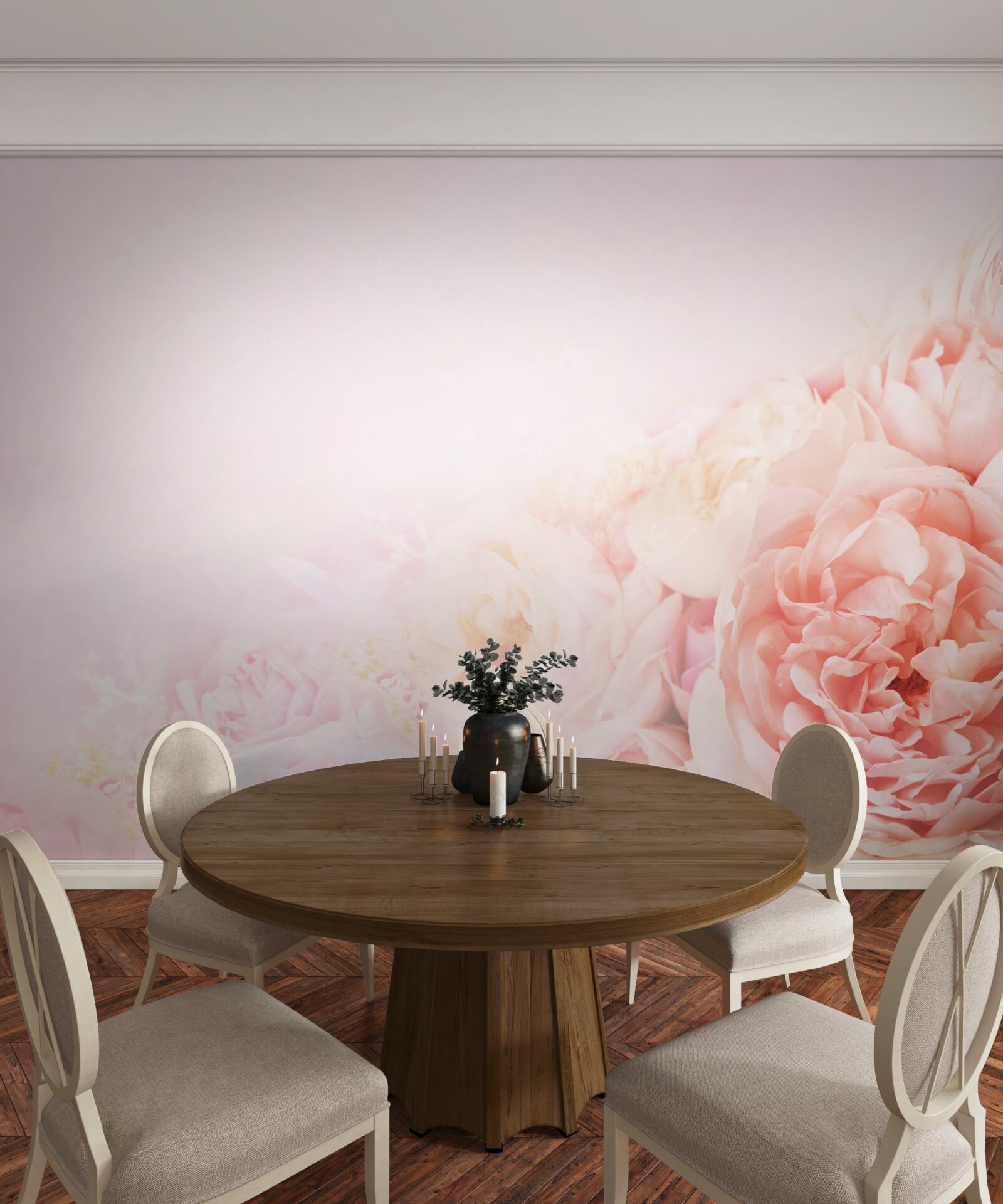 Fototapeta cienkie różowe kwiaty