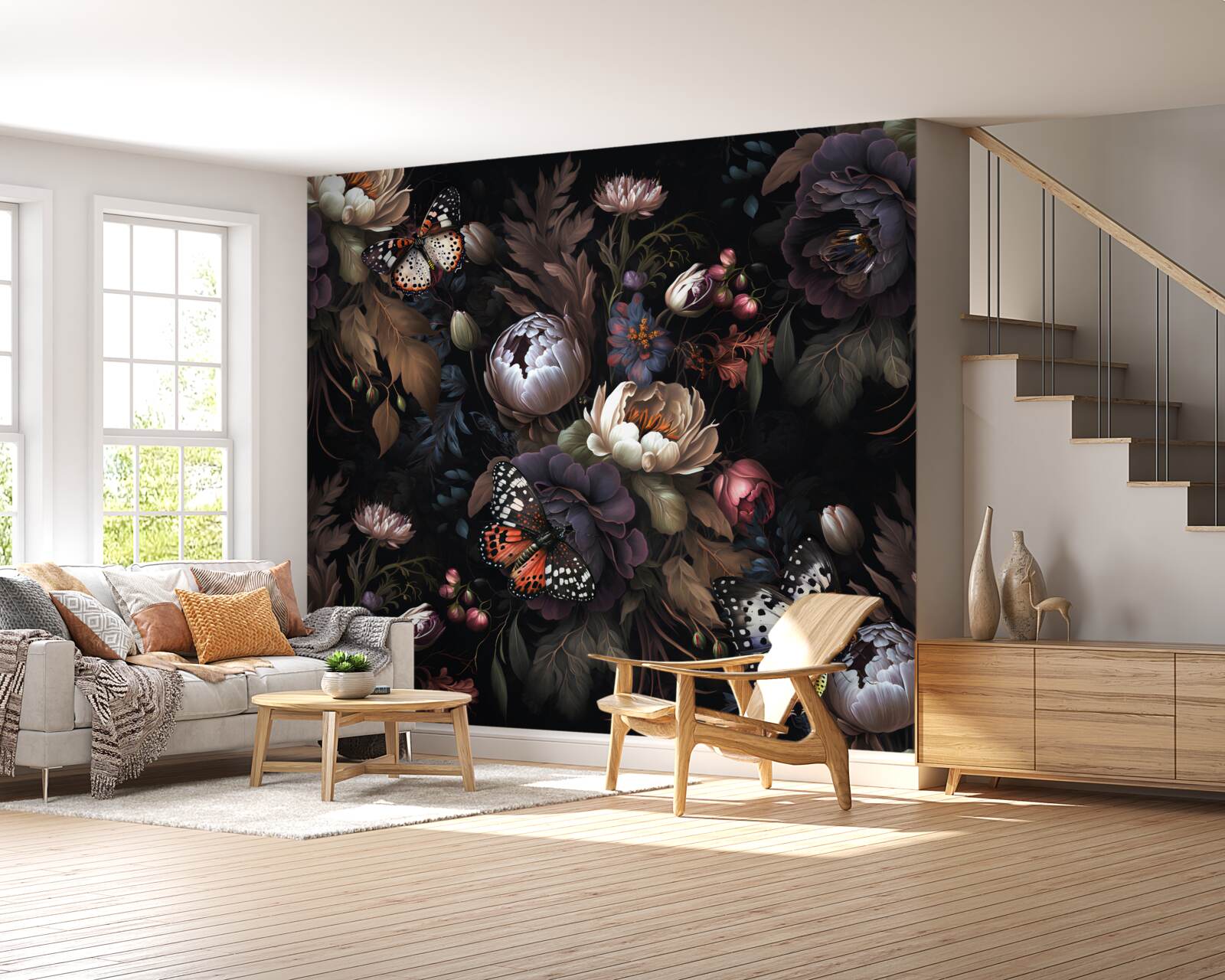 Fototapeta gdy zapada noc, kwiaty zasypiają