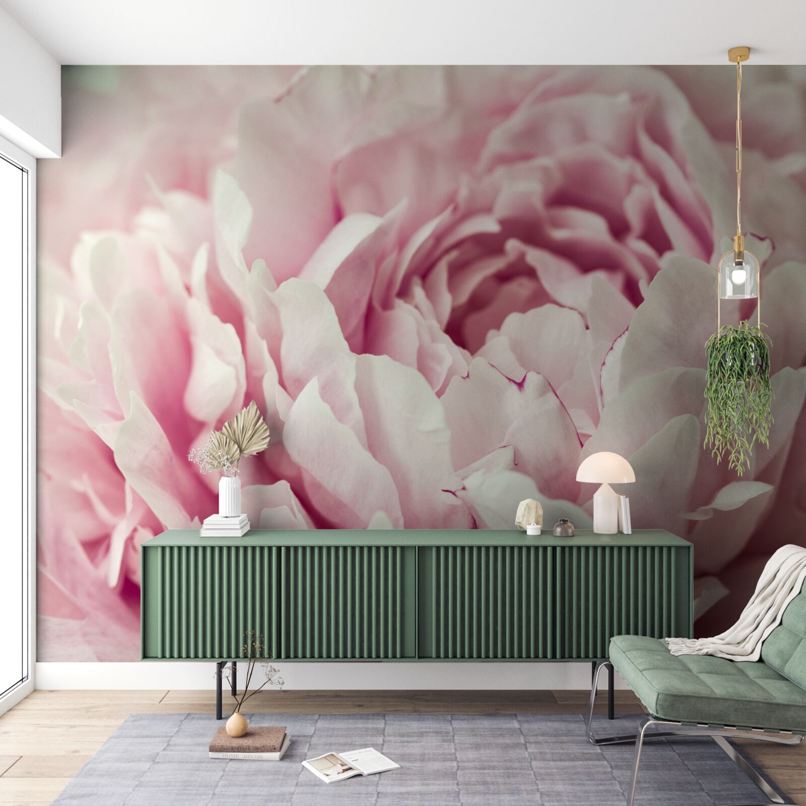 Fototapeta miękkie liście różowego kwiatu