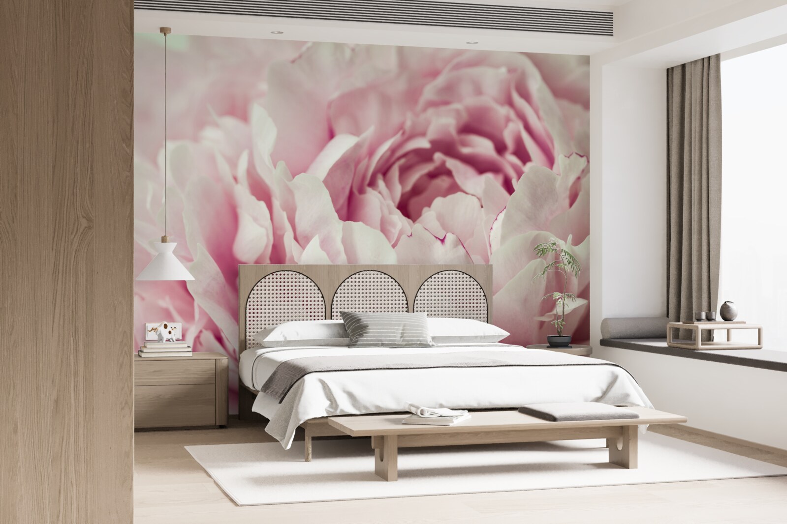 Fototapeta miękkie liście różowego kwiatu