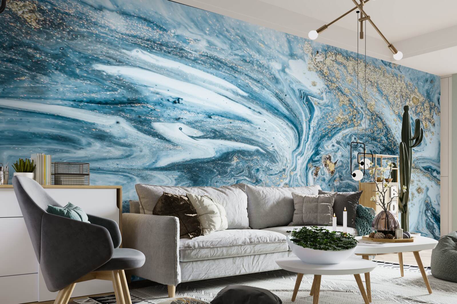 Fototapeta turkis niebieski płyn