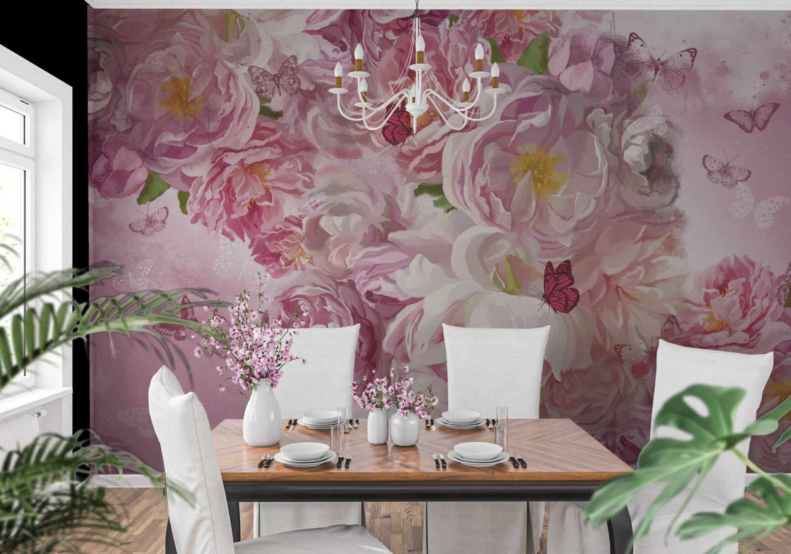 Fototapeta gałąź ozdobiona kwitnącymi pąkami