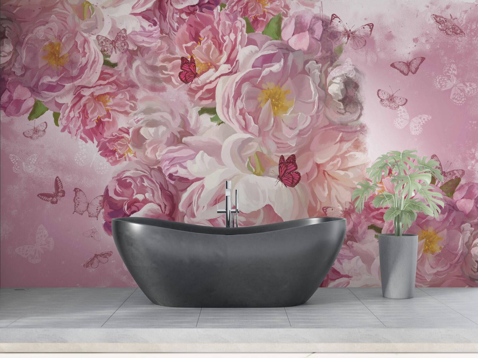 Fototapeta gałąź ozdobiona kwitnącymi pąkami