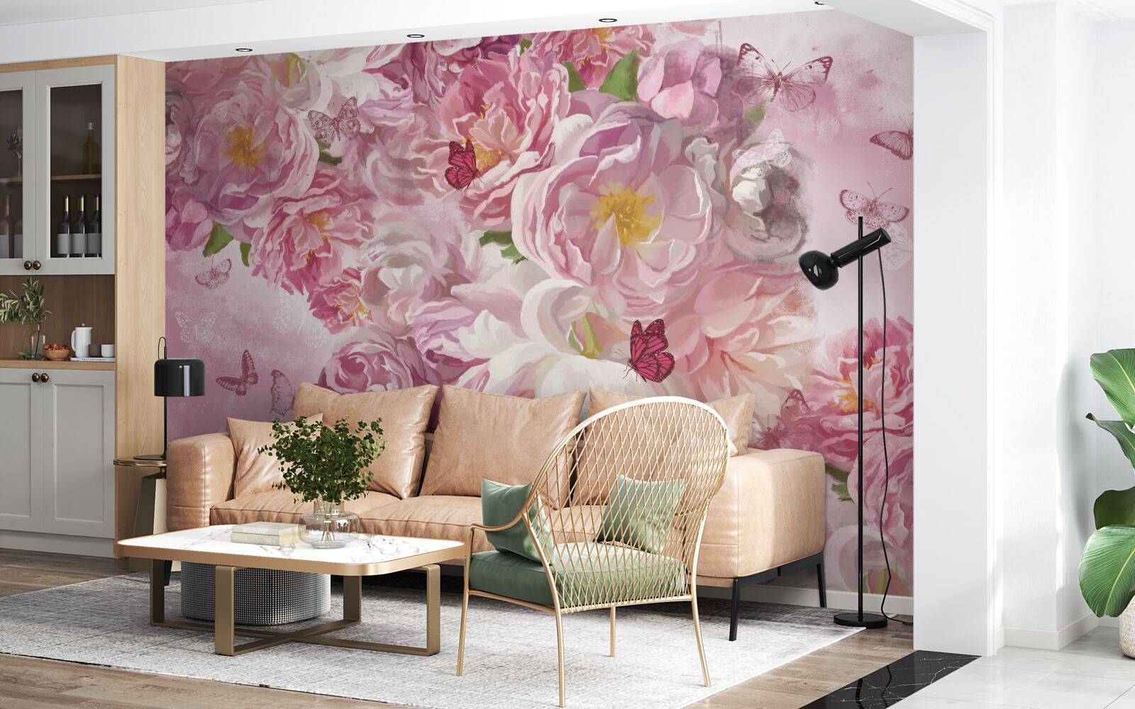 Fototapeta gałąź ozdobiona kwitnącymi pąkami