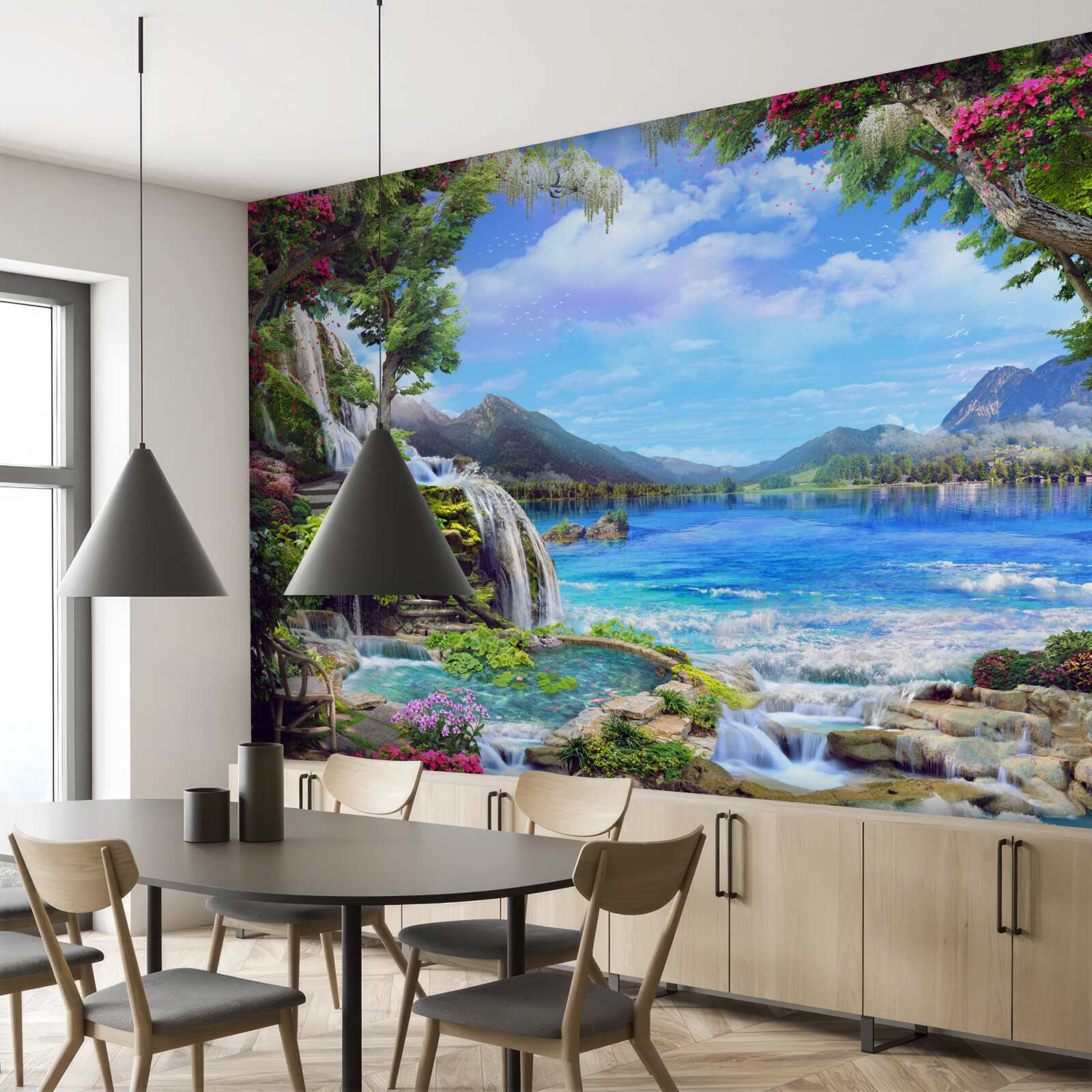 Fototapeta oaza w górach