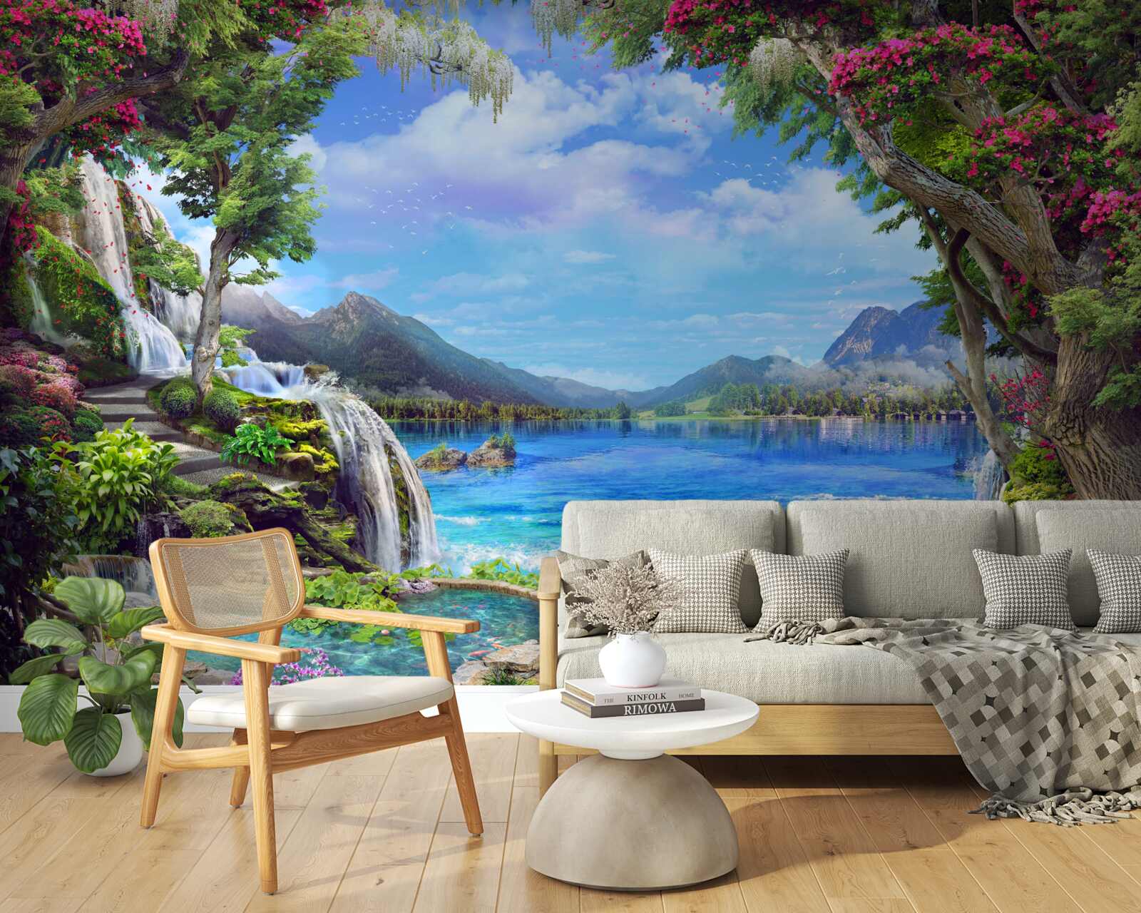 Fototapeta oaza w górach