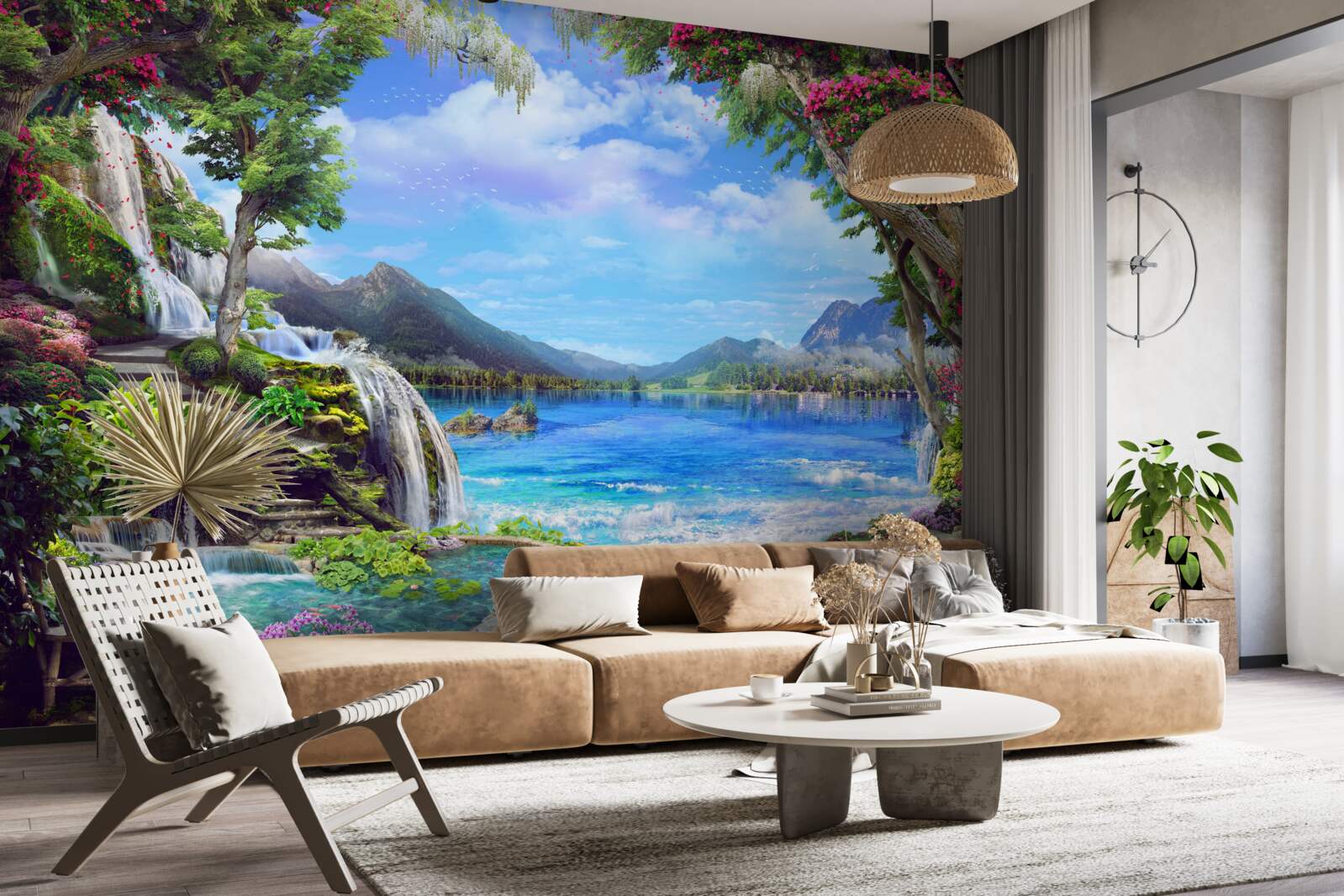 Fototapeta oaza w górach