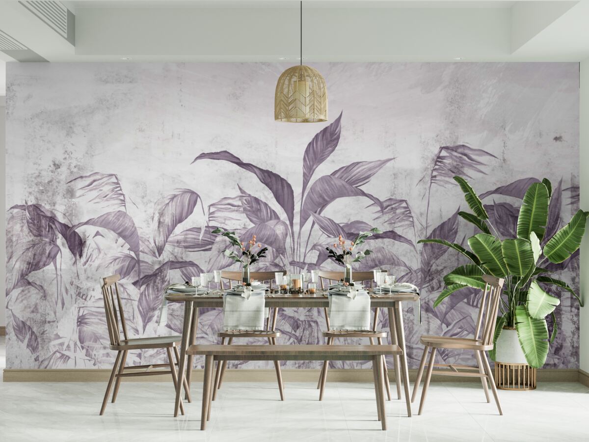 Fototapeta podczas ulewnych deszczy tropikalna flora i roślinność