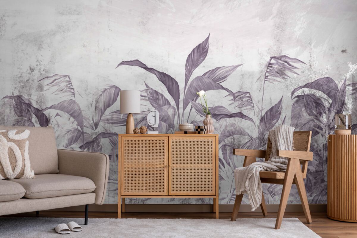 Fototapeta podczas ulewnych deszczy tropikalna flora i roślinność