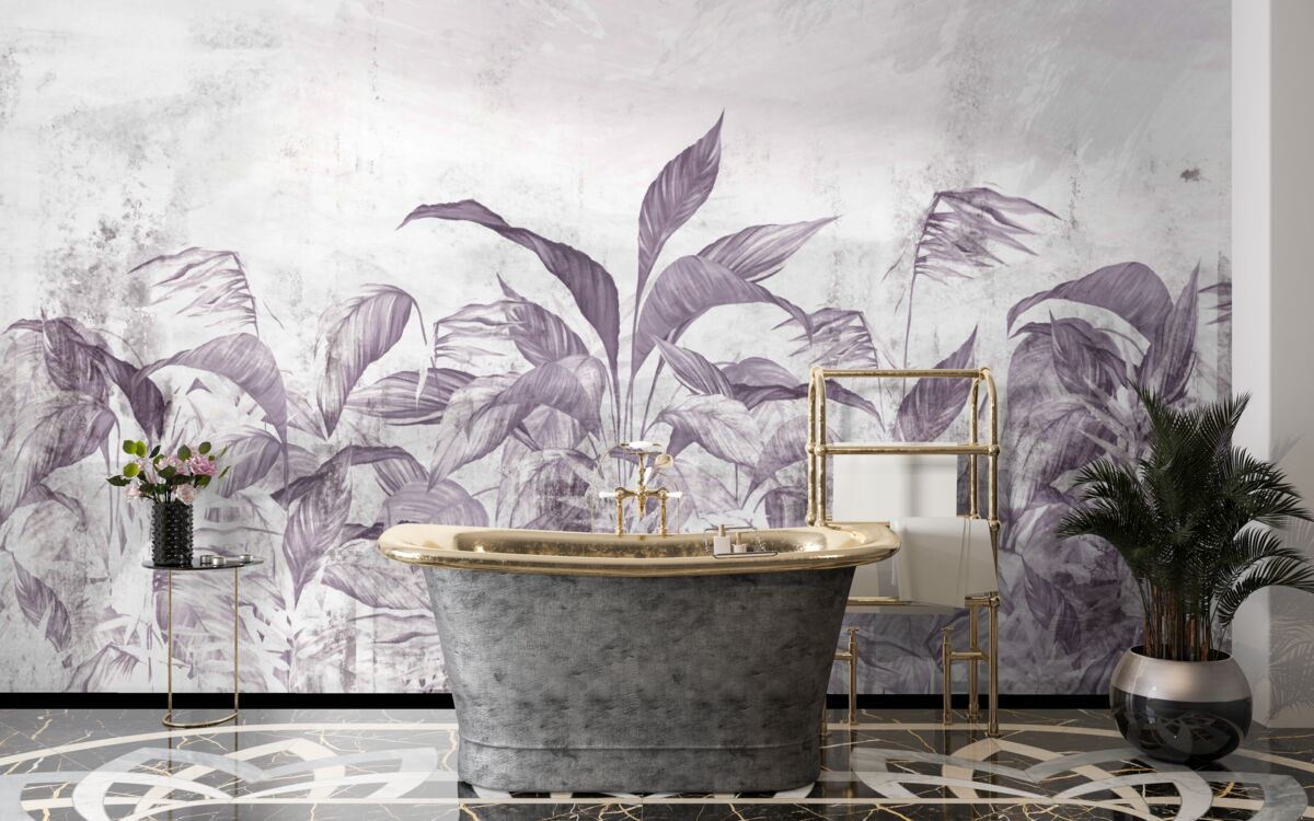 Fototapeta podczas ulewnych deszczy tropikalna flora i roślinność