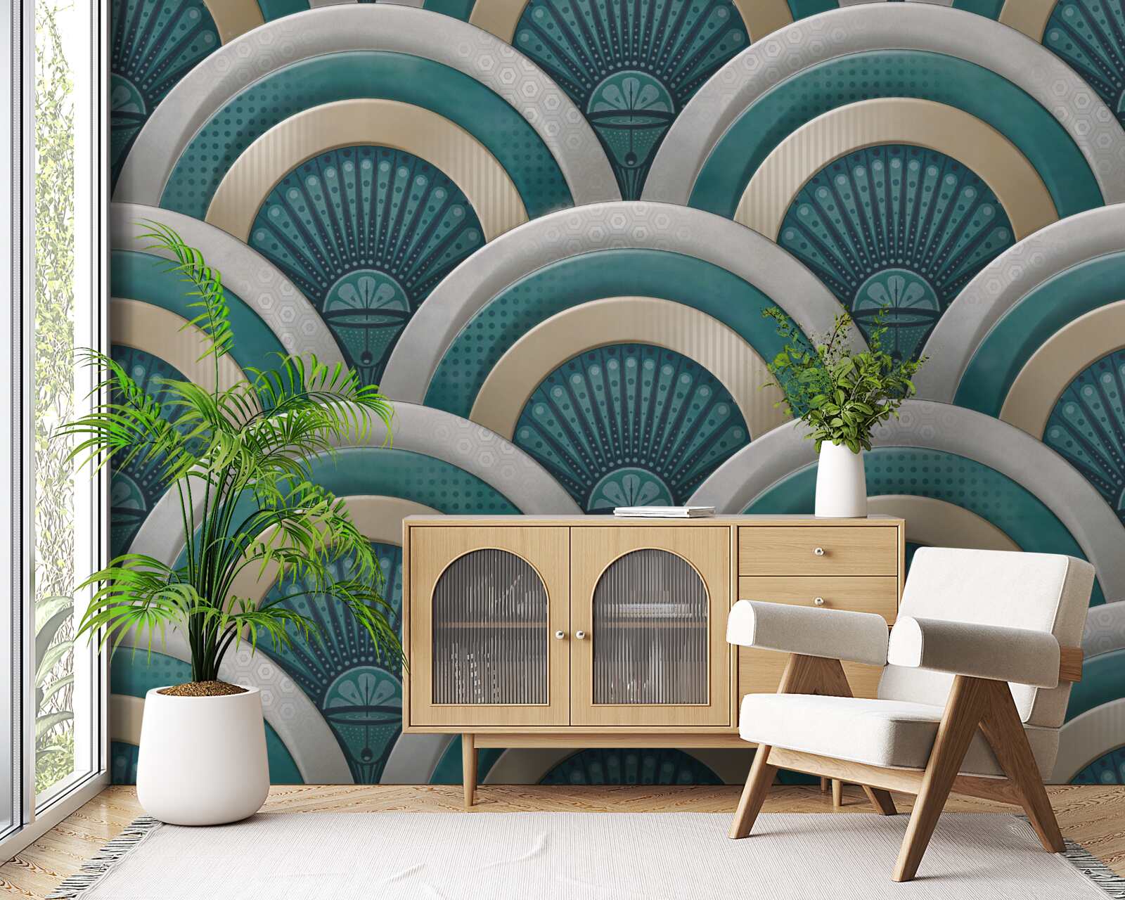 Fototapeta abstrakcja głośnych fal morskich