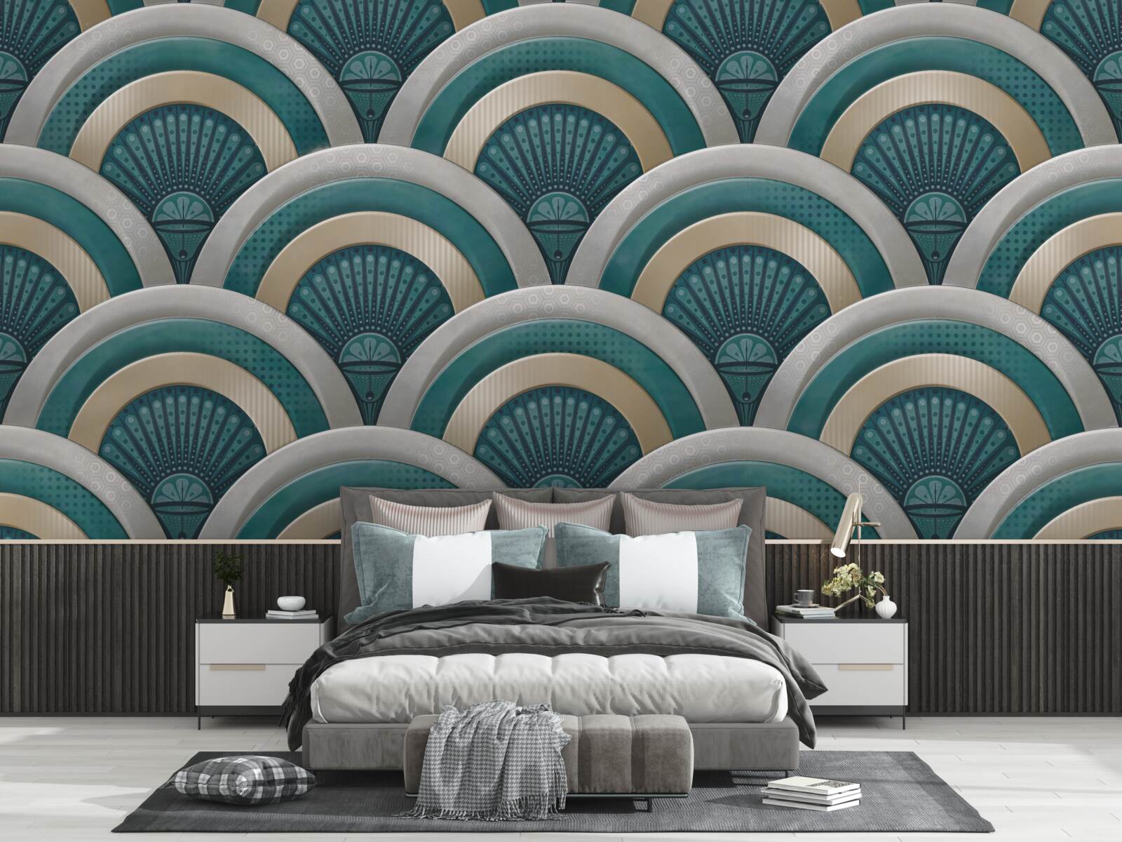 Fototapeta abstrakcja głośnych fal morskich