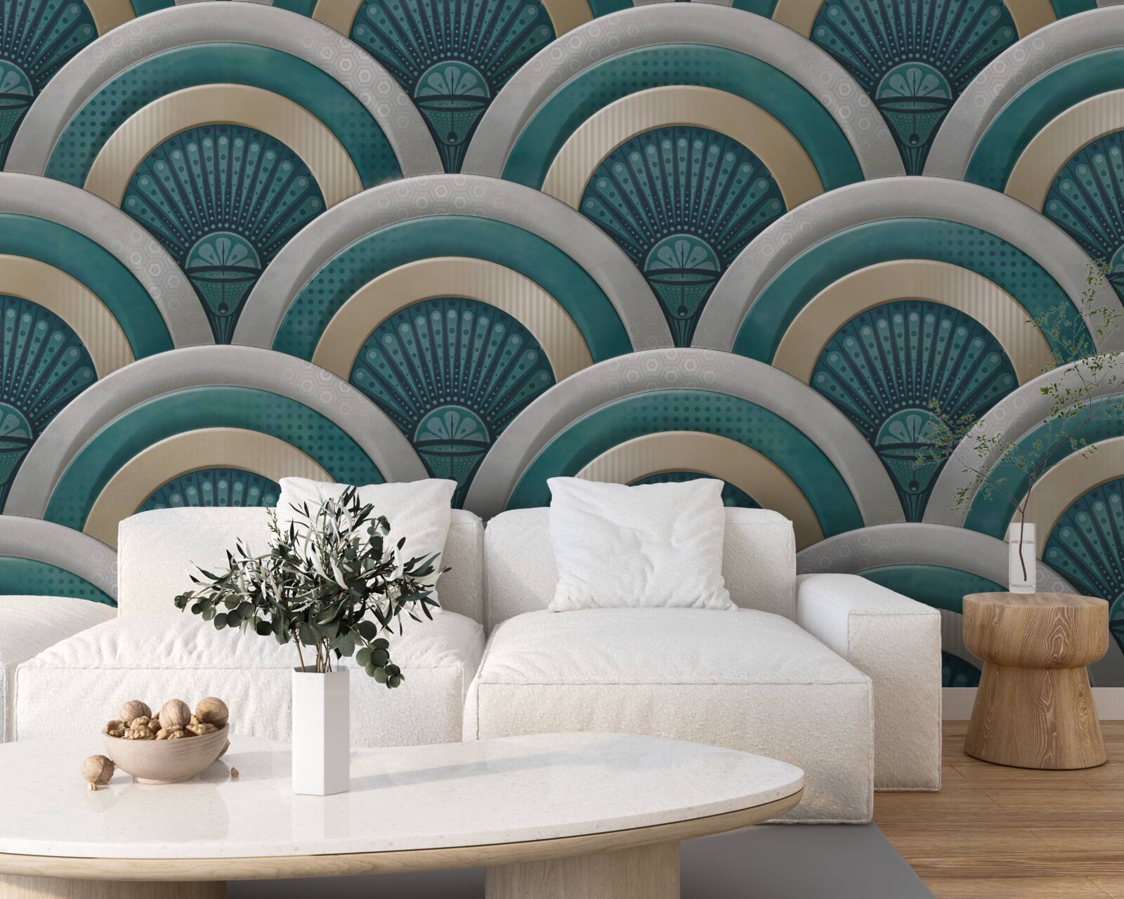 Fototapeta abstrakcja głośnych fal morskich