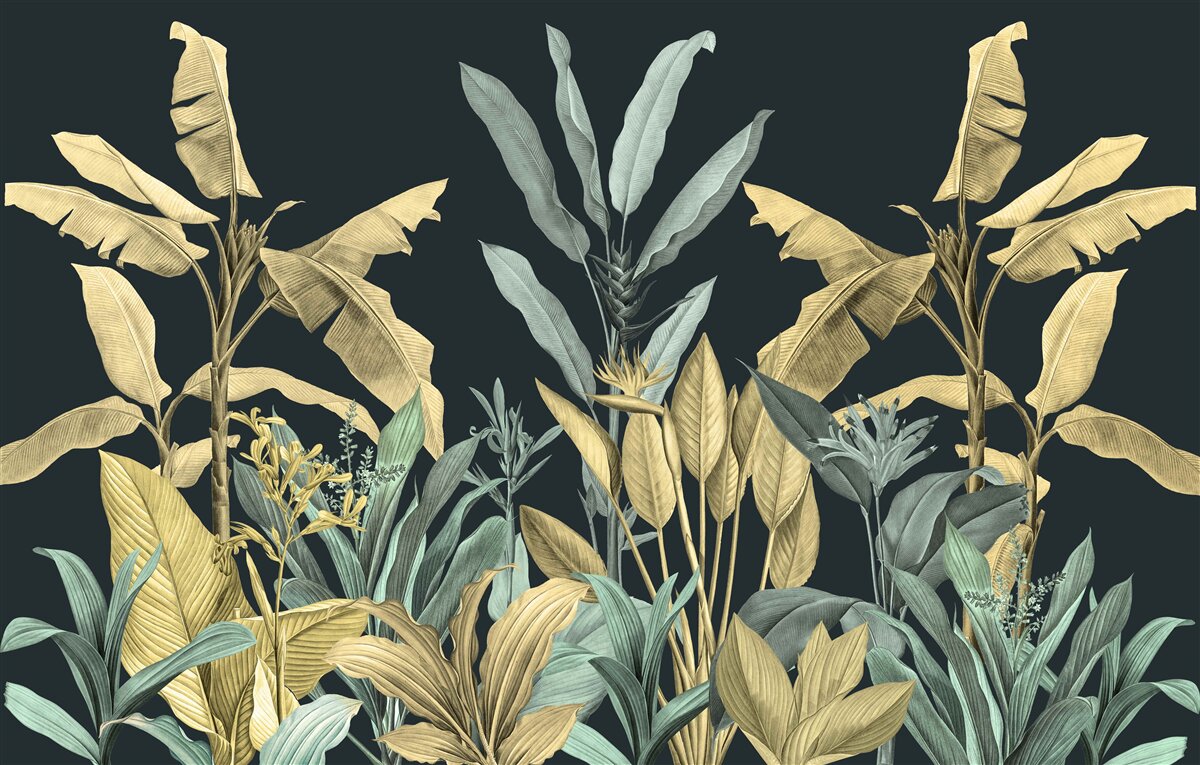 Fototapeta bogactwo odcieni roślin tropikalnych