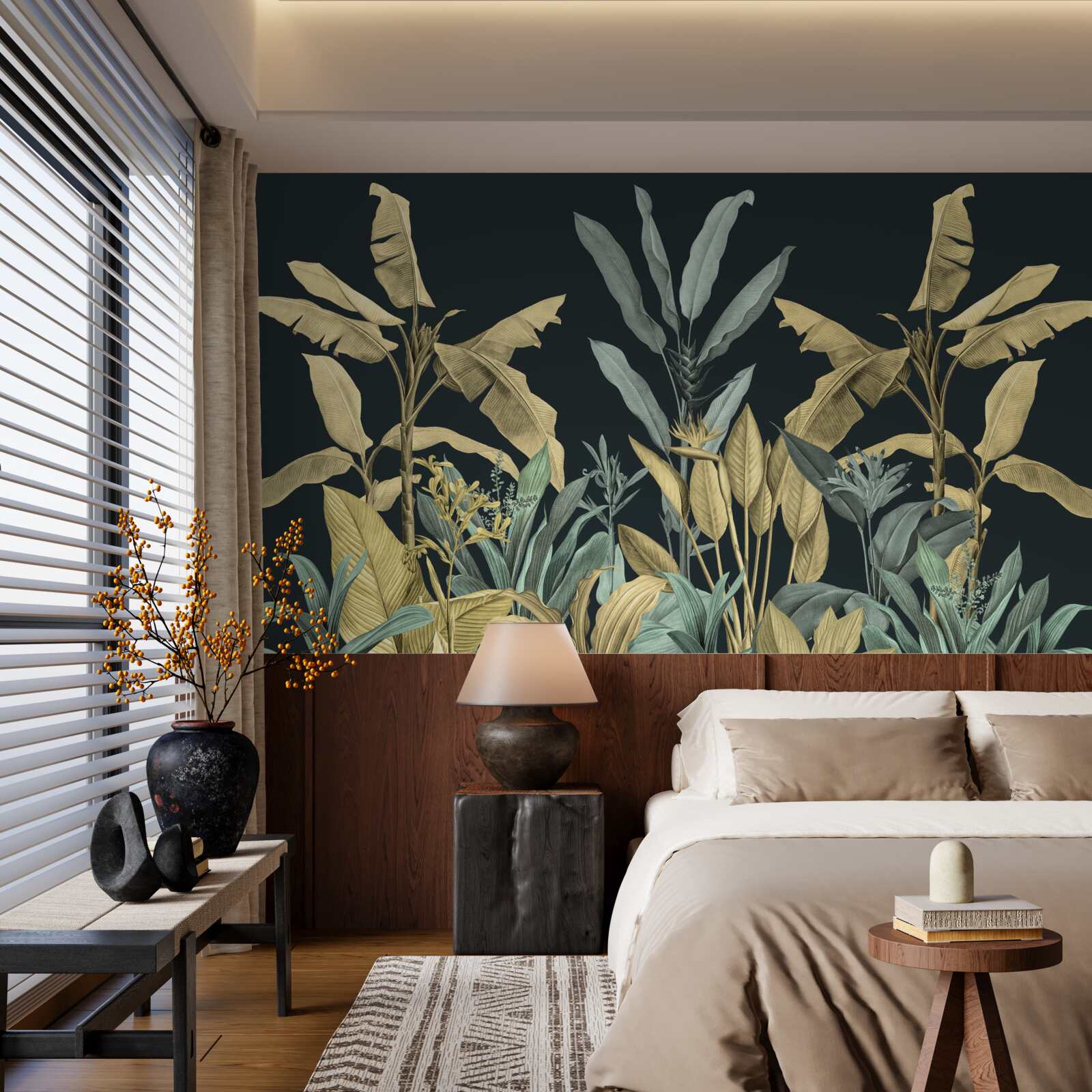 Fototapeta bogactwo odcieni roślin tropikalnych