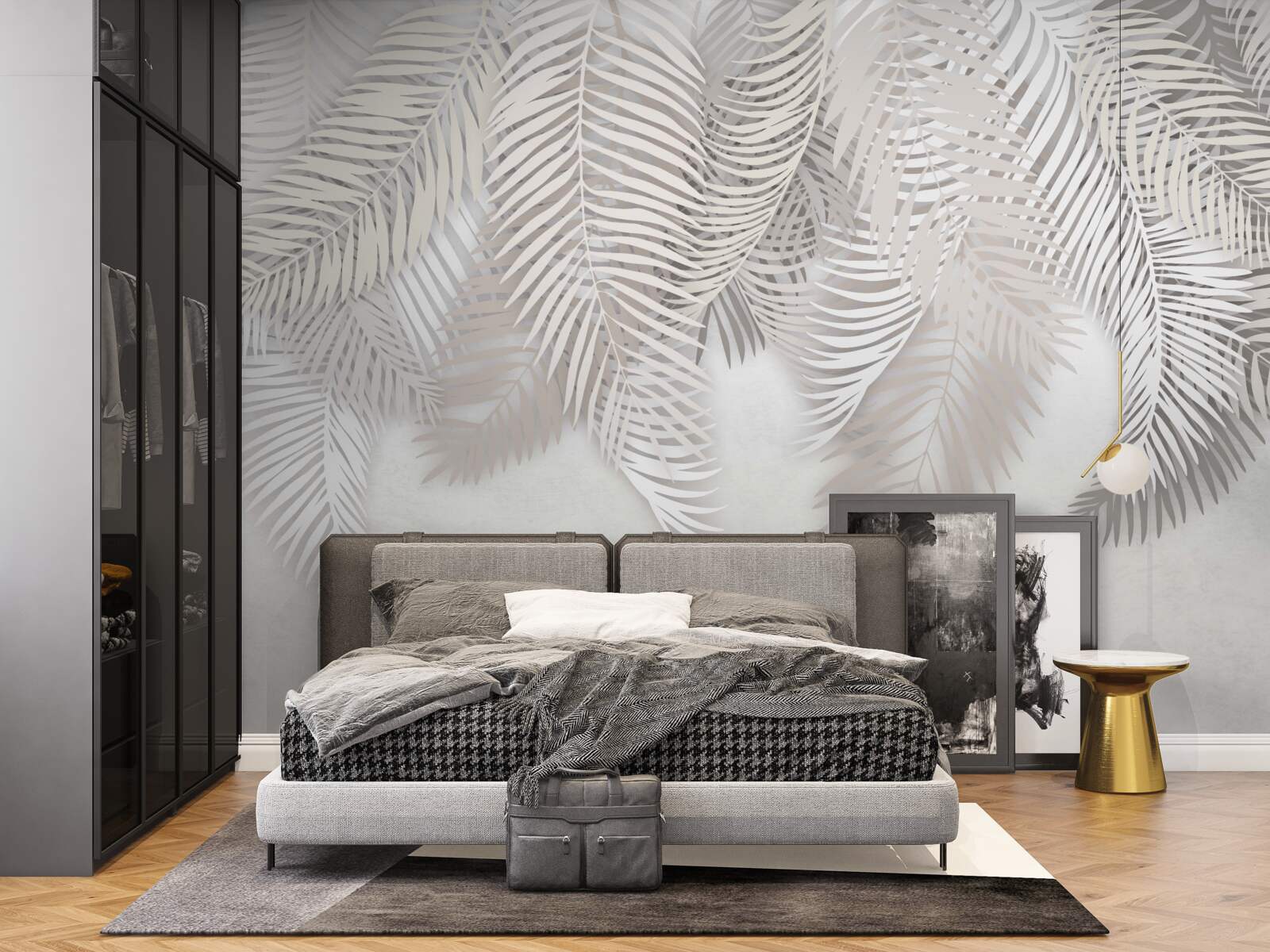 Fototapeta liście palmowe zwisające