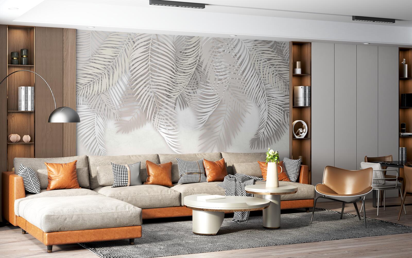 Fototapeta liście palmowe zwisające