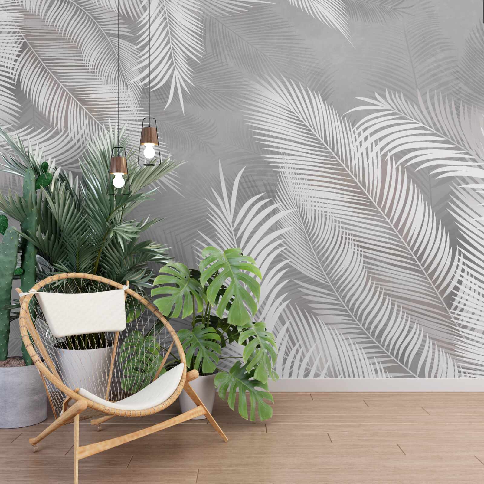 Fototapeta jasne liście wyglądają jak pióra