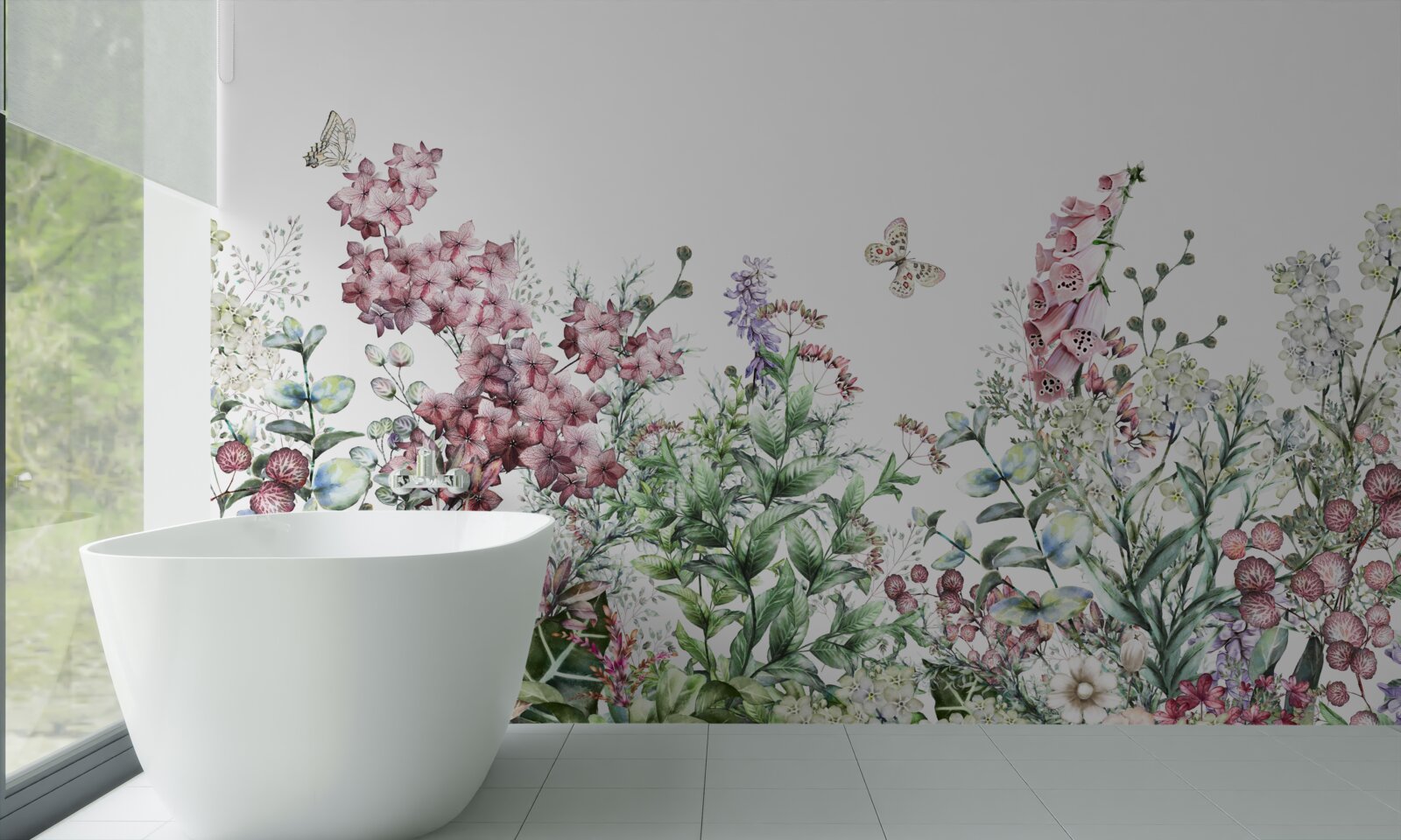 Fototapeta pole łąkowe, cieszące oko jaskrawymi kolorami