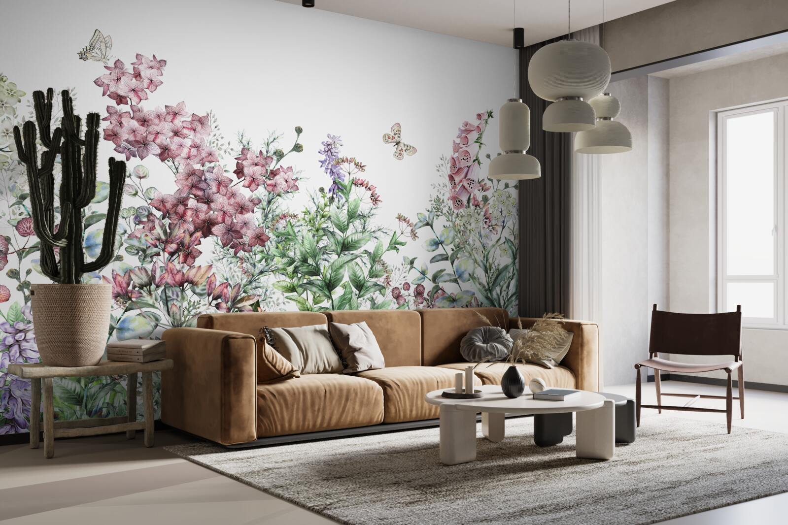 Fototapeta pole łąkowe, cieszące oko jaskrawymi kolorami