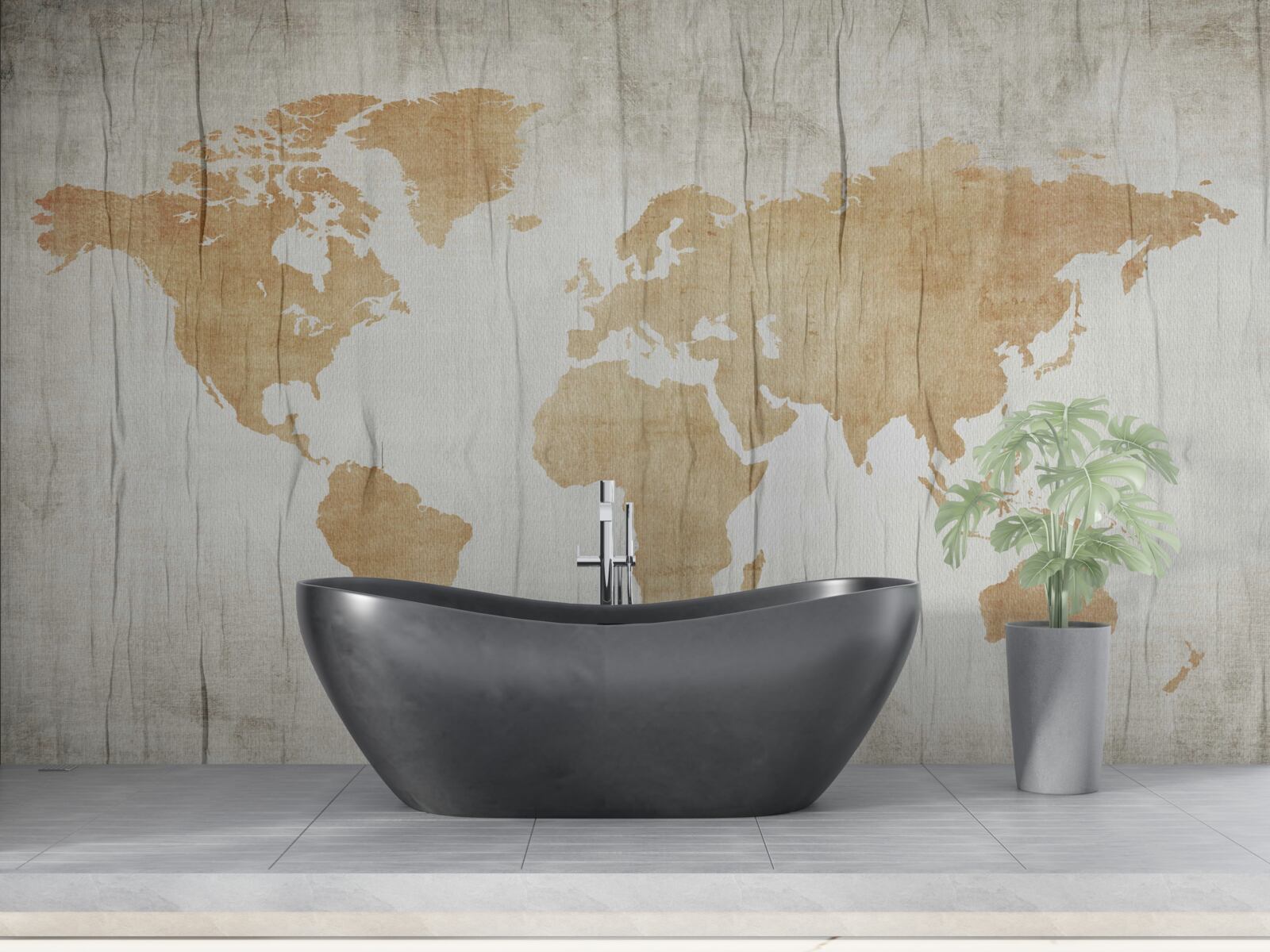 Fototapeta sylwetki państw w atlasie geograficznym ziemi