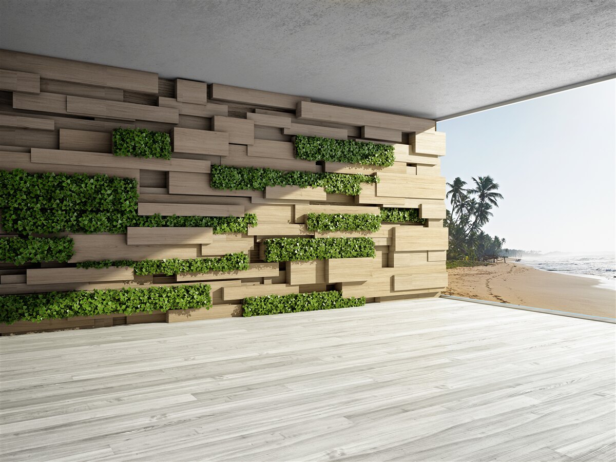 Fototapeta zdobycie plaży, ściana z kamienia