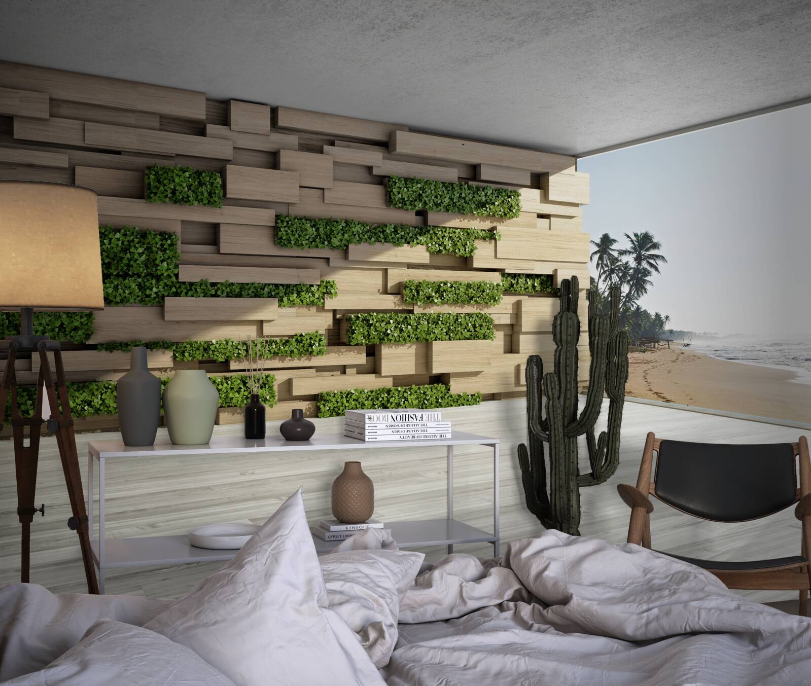 Fototapeta zdobycie plaży, ściana z kamienia