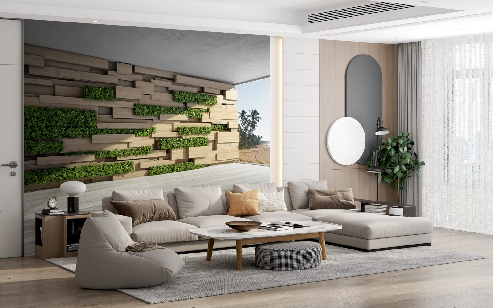 Fototapeta zdobycie plaży, ściana z kamienia