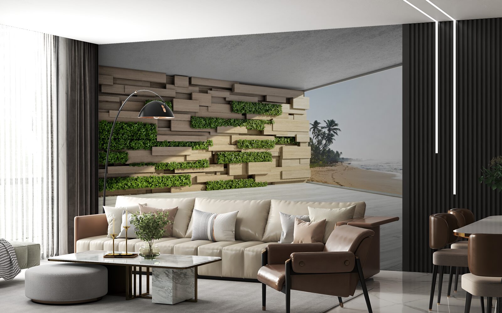 Fototapeta zdobycie plaży, ściana z kamienia