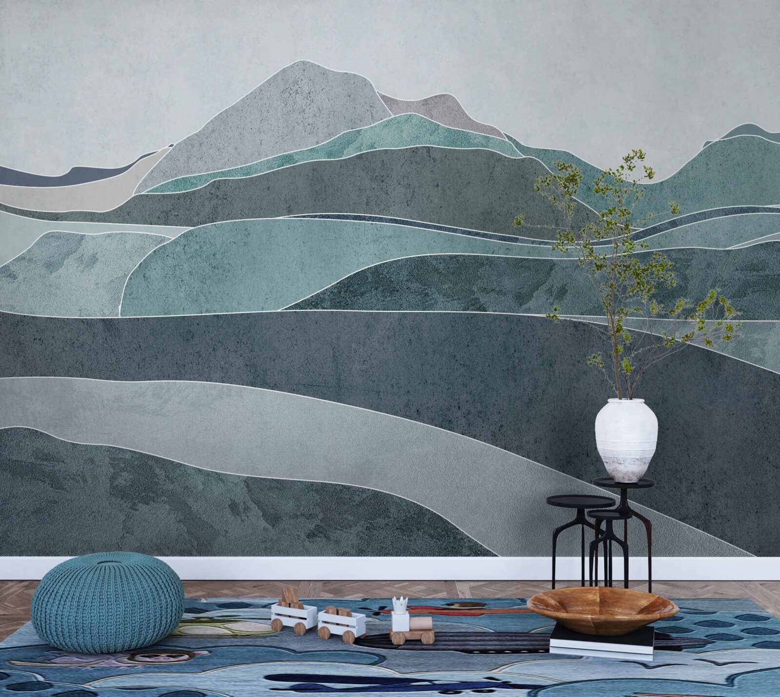 Fototapeta rzeki płynące z zimnych gór