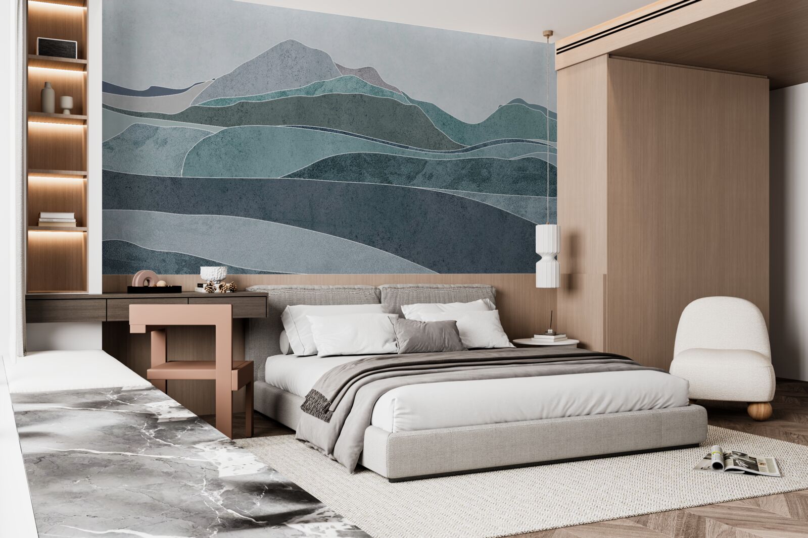 Fototapeta rzeki płynące z zimnych gór