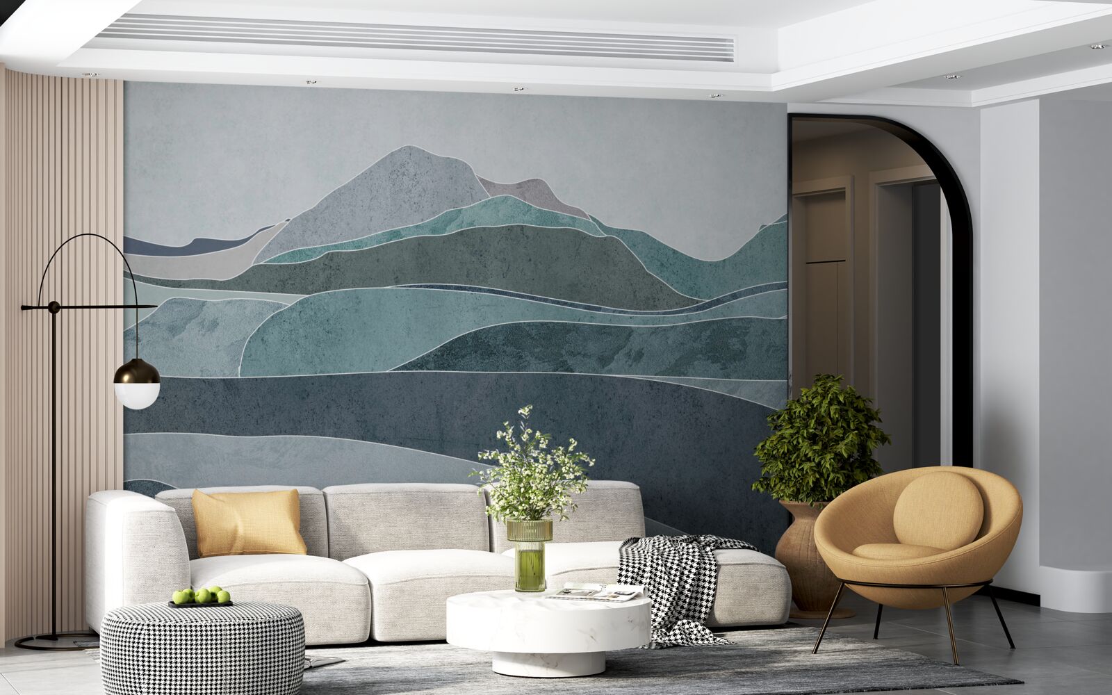 Fototapeta rzeki płynące z zimnych gór