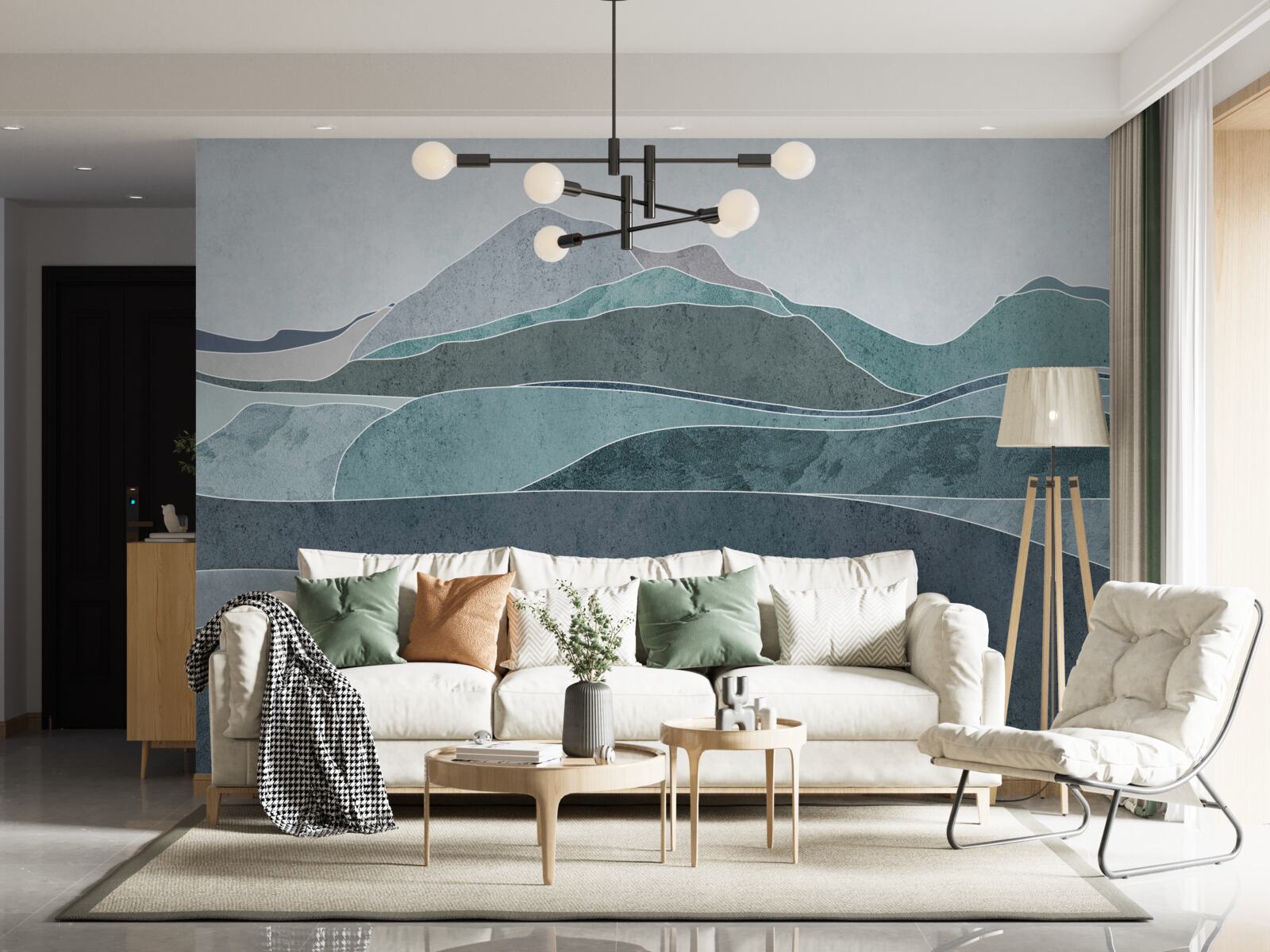 Fototapeta rzeki płynące z zimnych gór