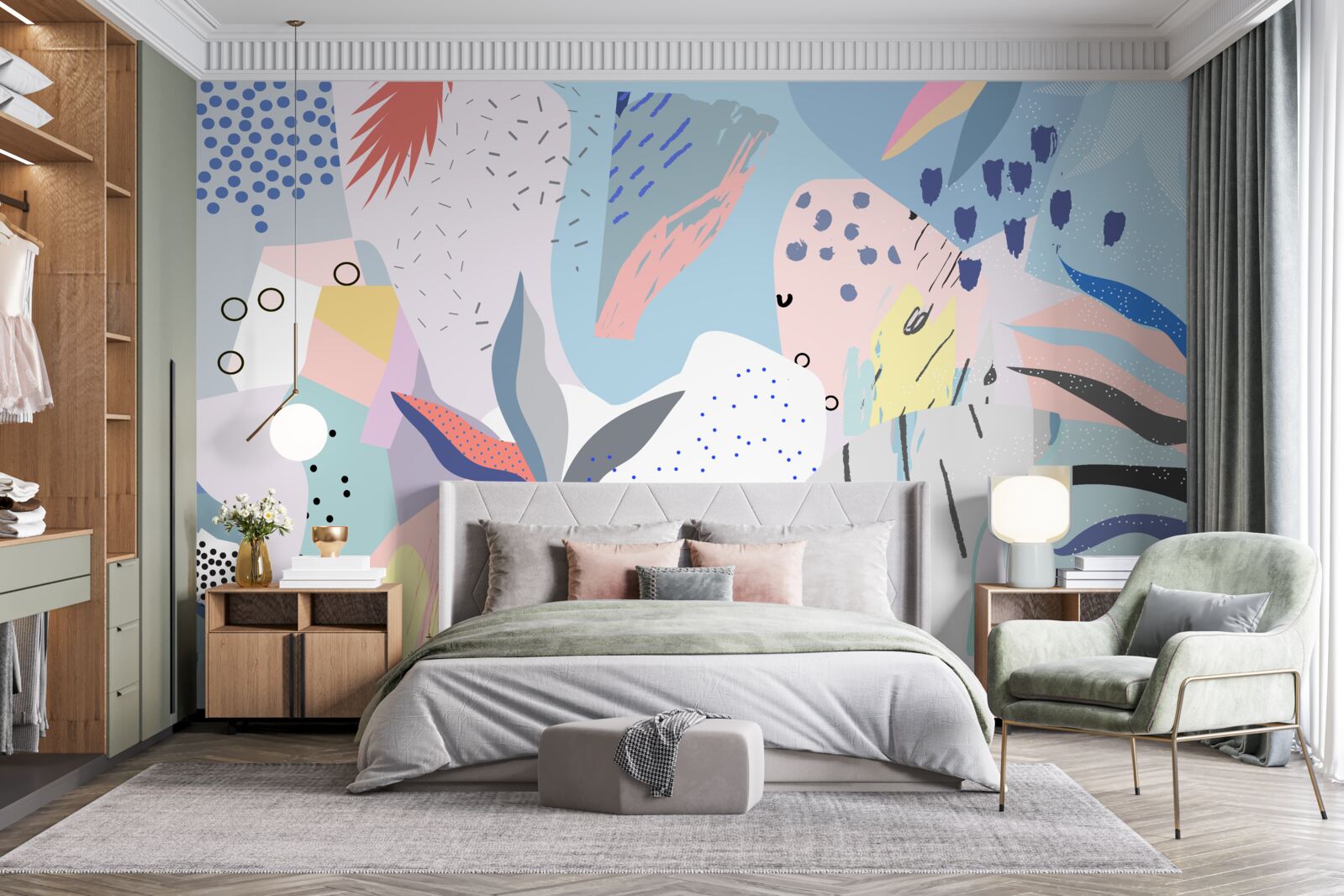 Fototapeta abstrakcja lasu deszczowego