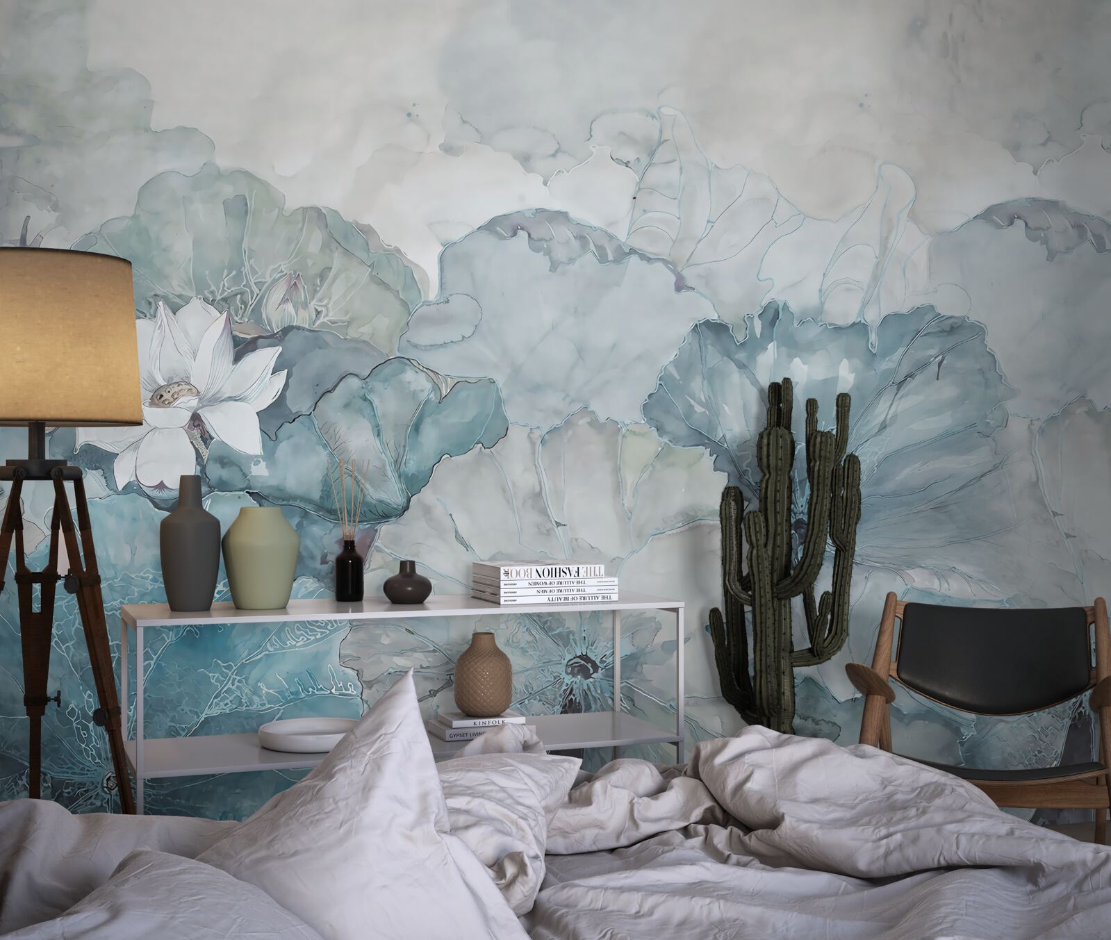 Fototapeta mgła spowija tropikalną roślinność