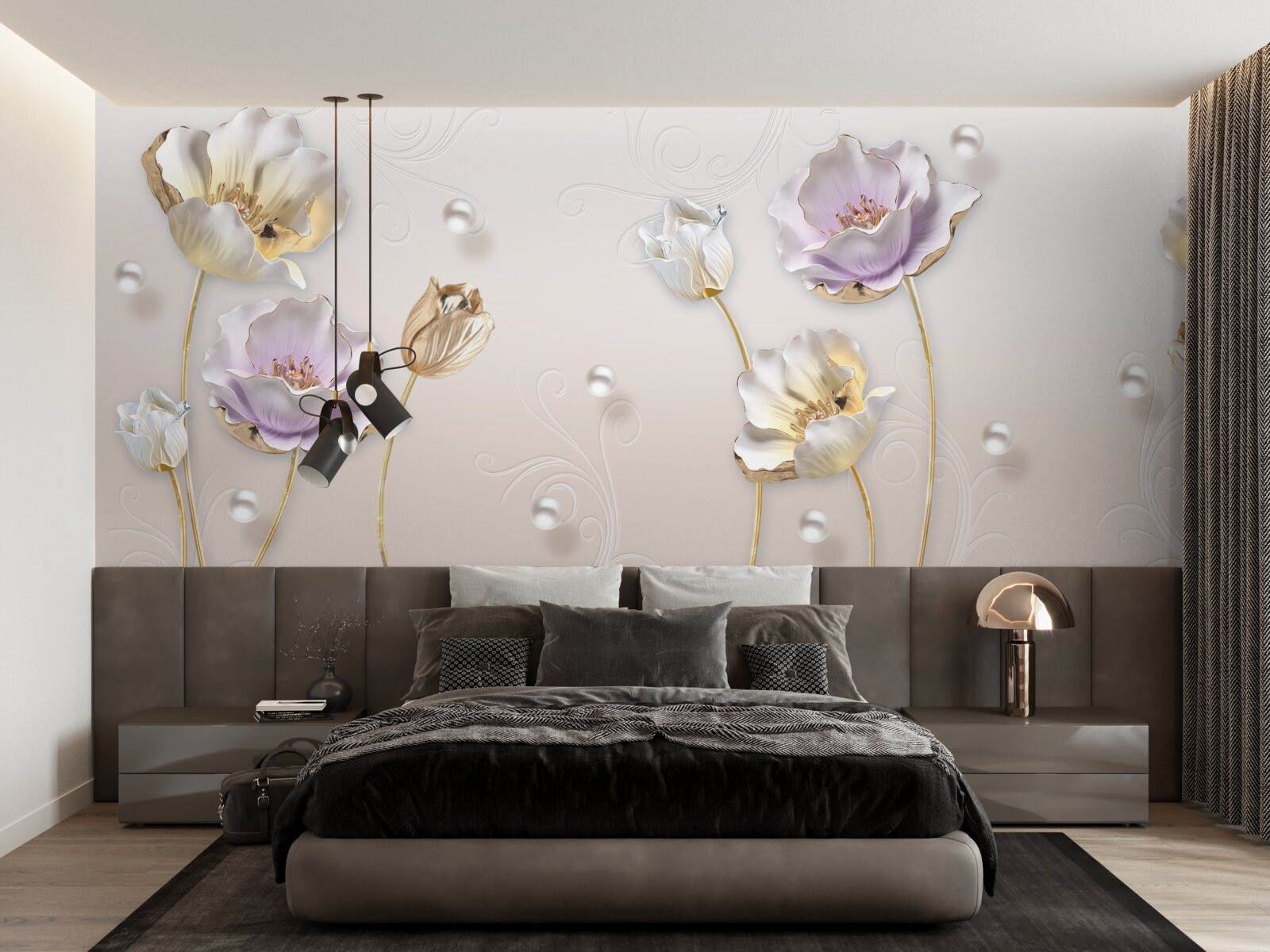 Fototapeta cienkie pąki na miękkim grzbiecie