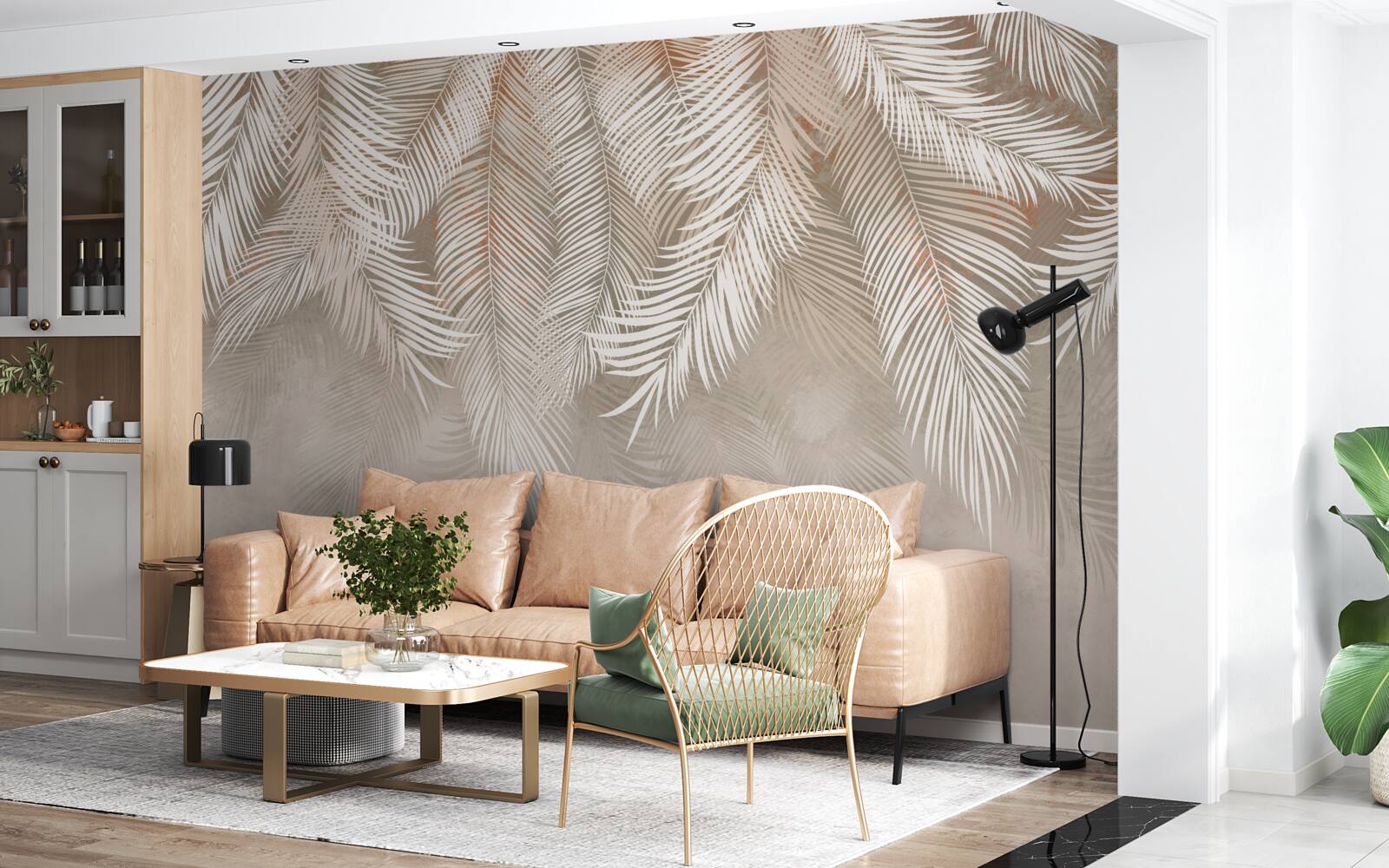 Fototapeta liście palmowe z tropików