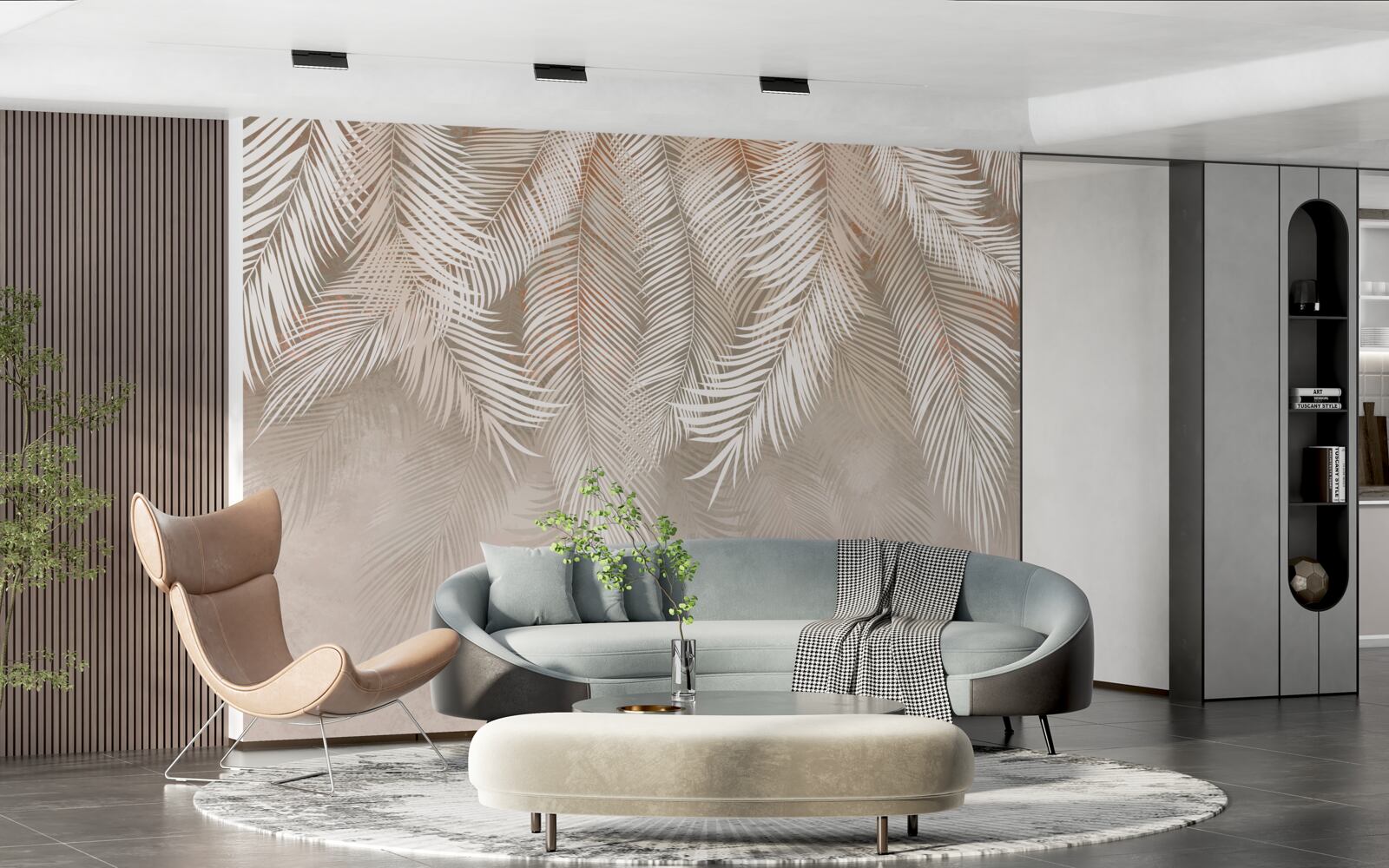 Fototapeta liście palmowe z tropików