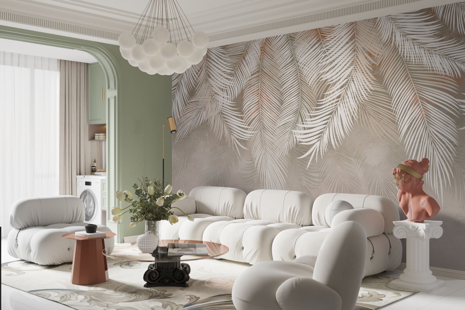 Fototapeta liście palmowe z tropików