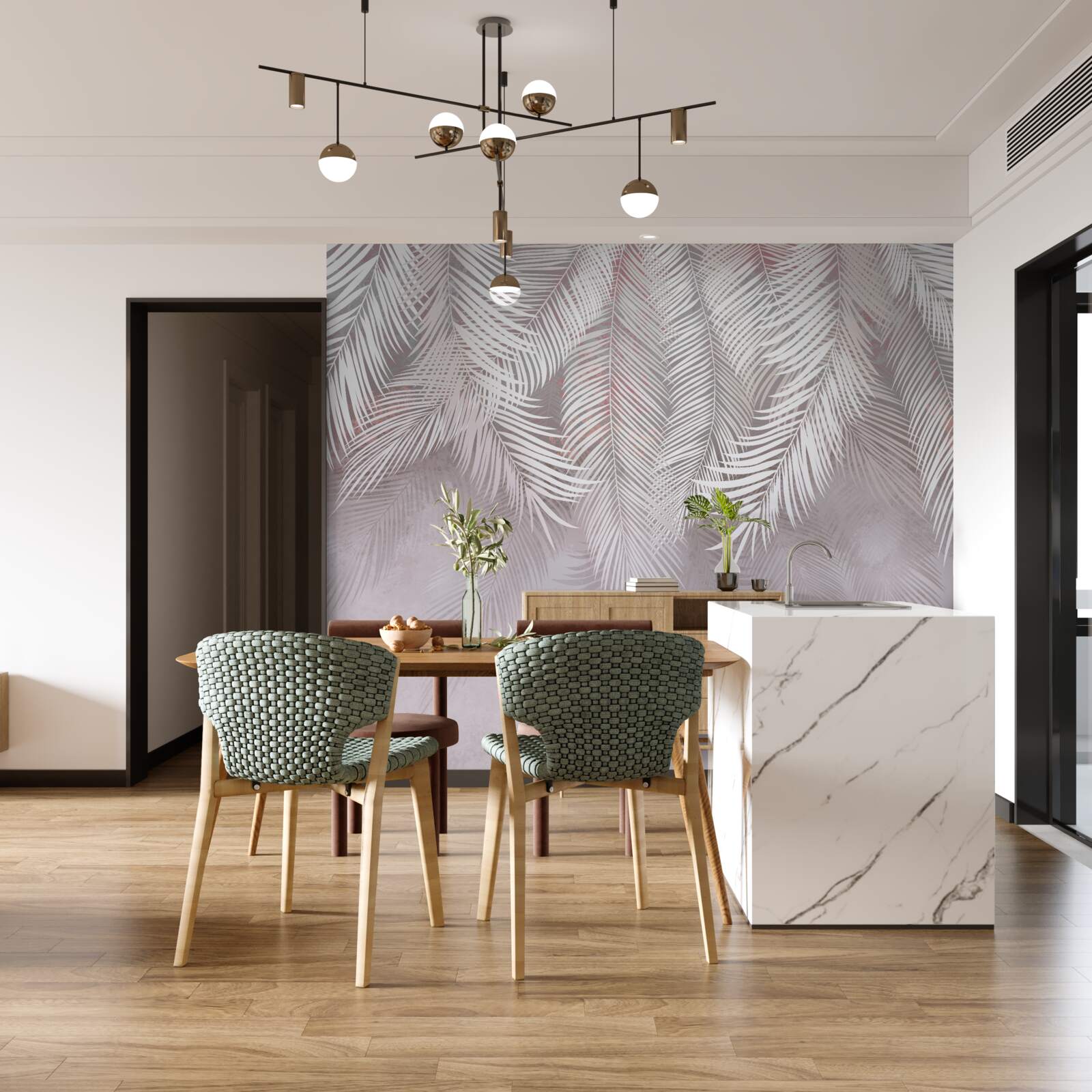 Fototapeta duże lekkie pióropusze dążą do wilgoci