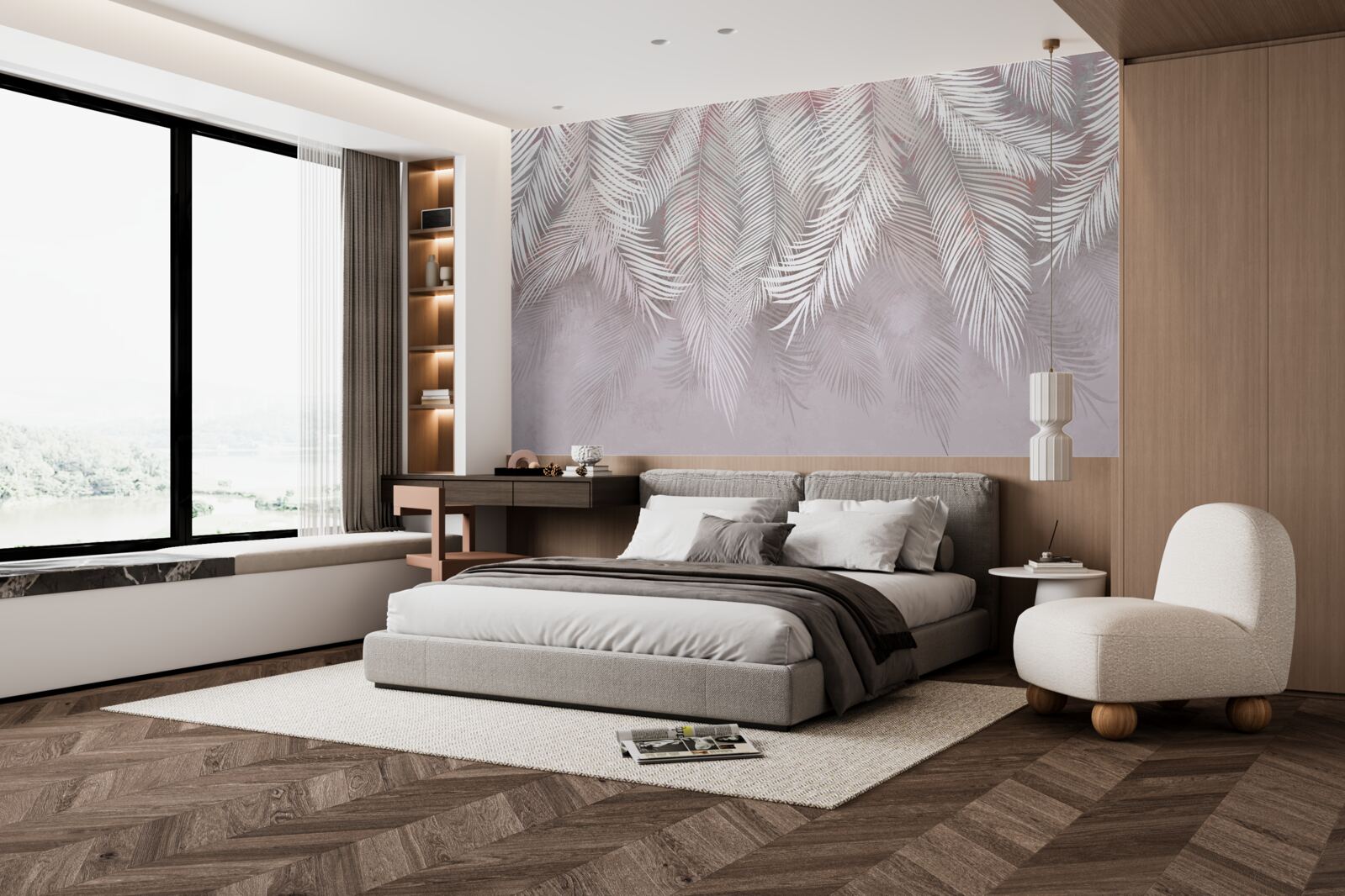 Fototapeta duże lekkie pióropusze dążą do wilgoci