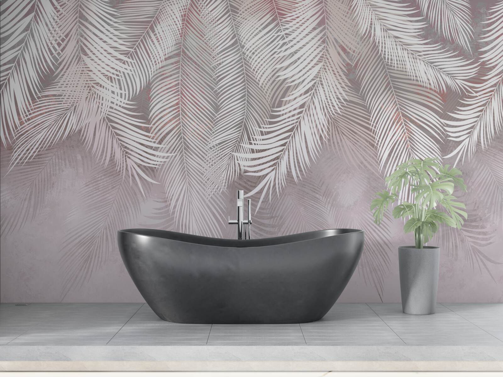 Fototapeta duże lekkie pióropusze dążą do wilgoci