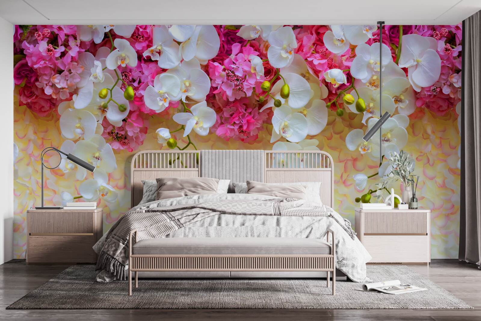 Fototapeta storczyki, których kwiaty opadają