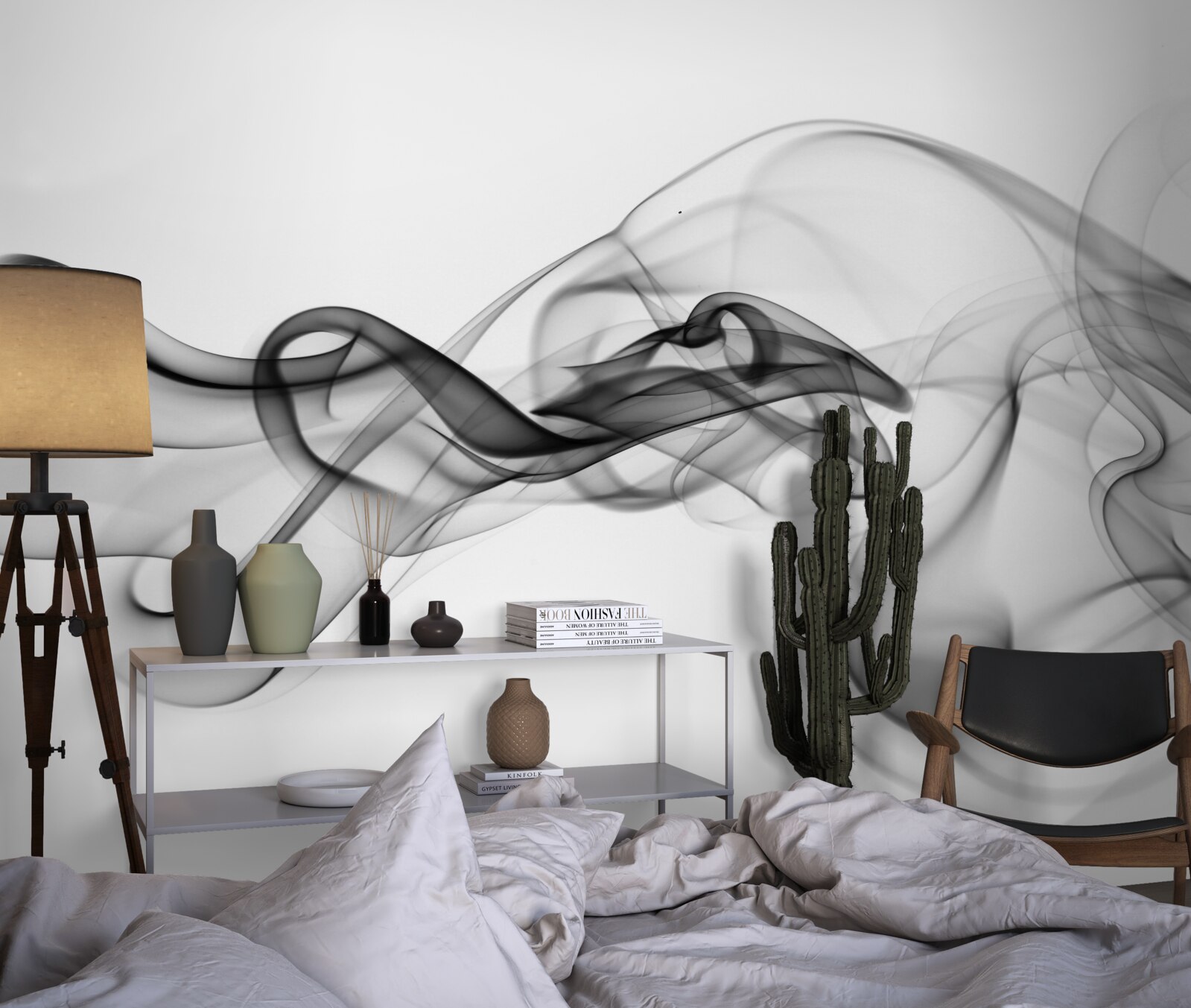 Fototapeta ciemna chmura na jasnym tle