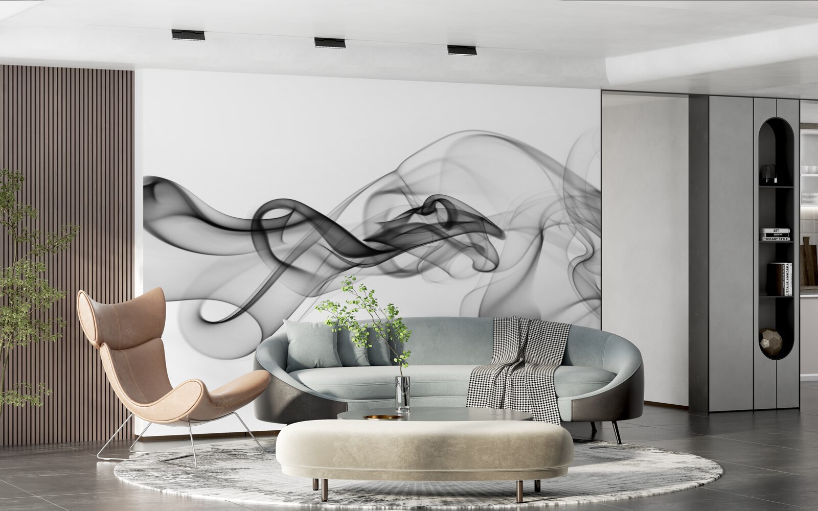 Fototapeta ciemna chmura na jasnym tle