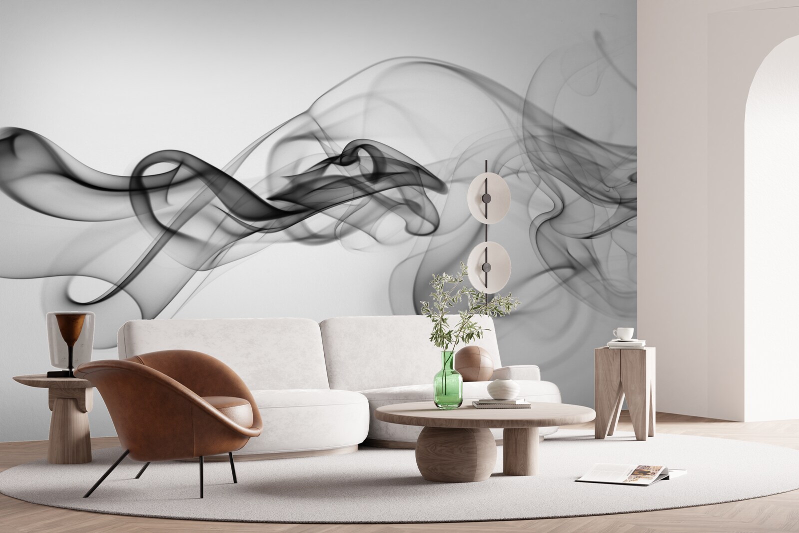 Fototapeta ciemna chmura na jasnym tle