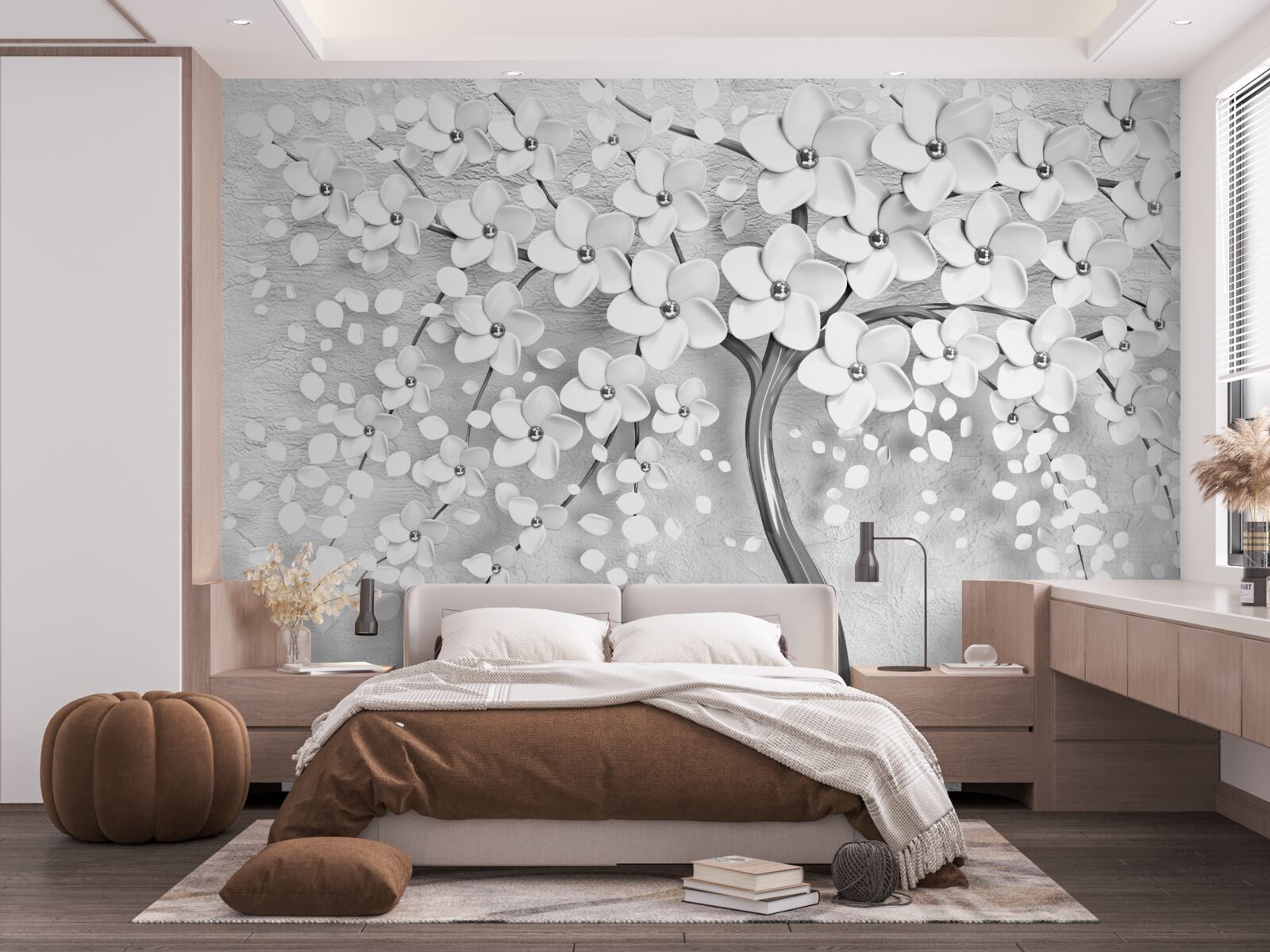 Fototapeta smukłe drzewo, które zakwitło